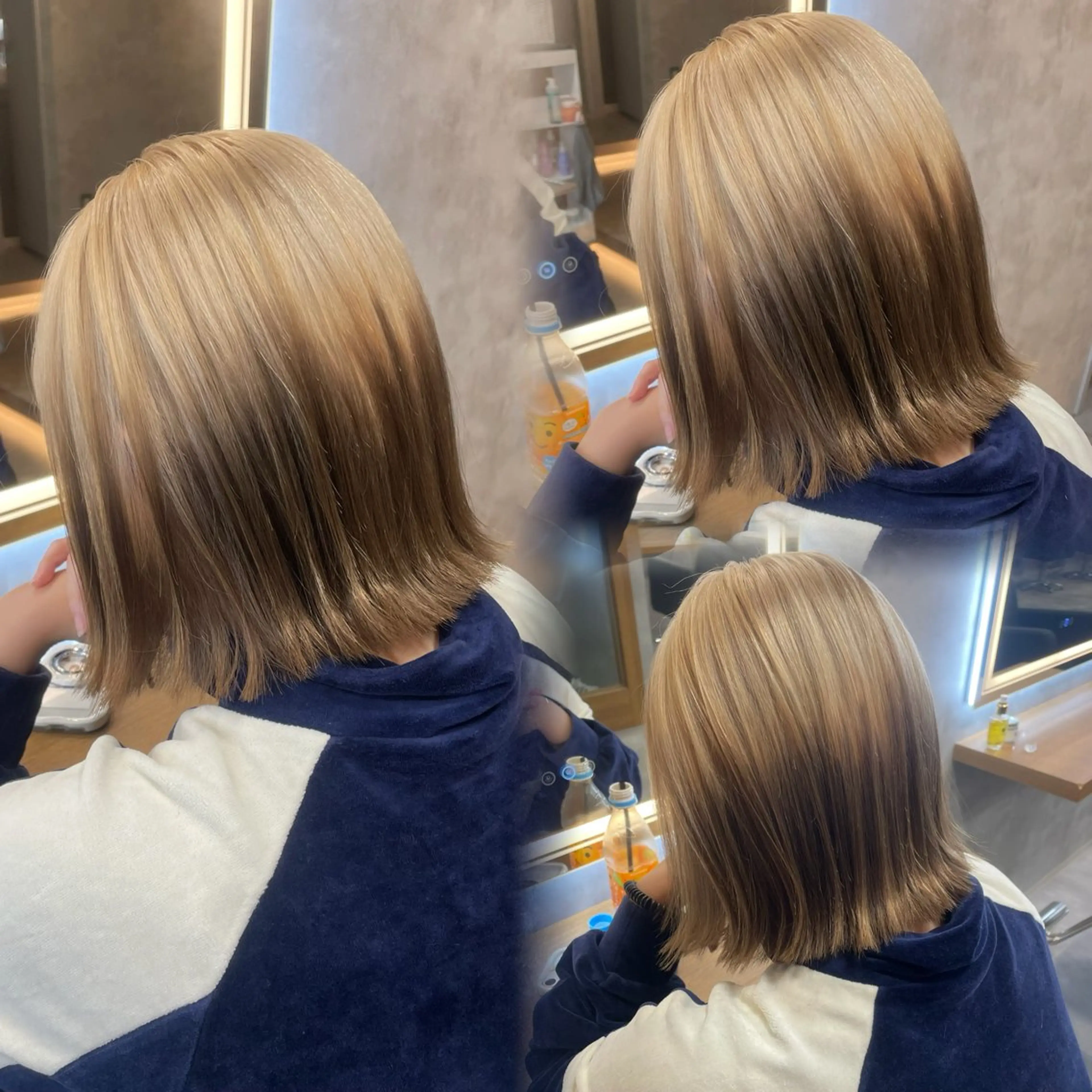 ミディアム カラー ヘアアレンジ ヘアカラー トリートメント 透明感カラー/推しカ ラー☁️JURAのヘアスタイル