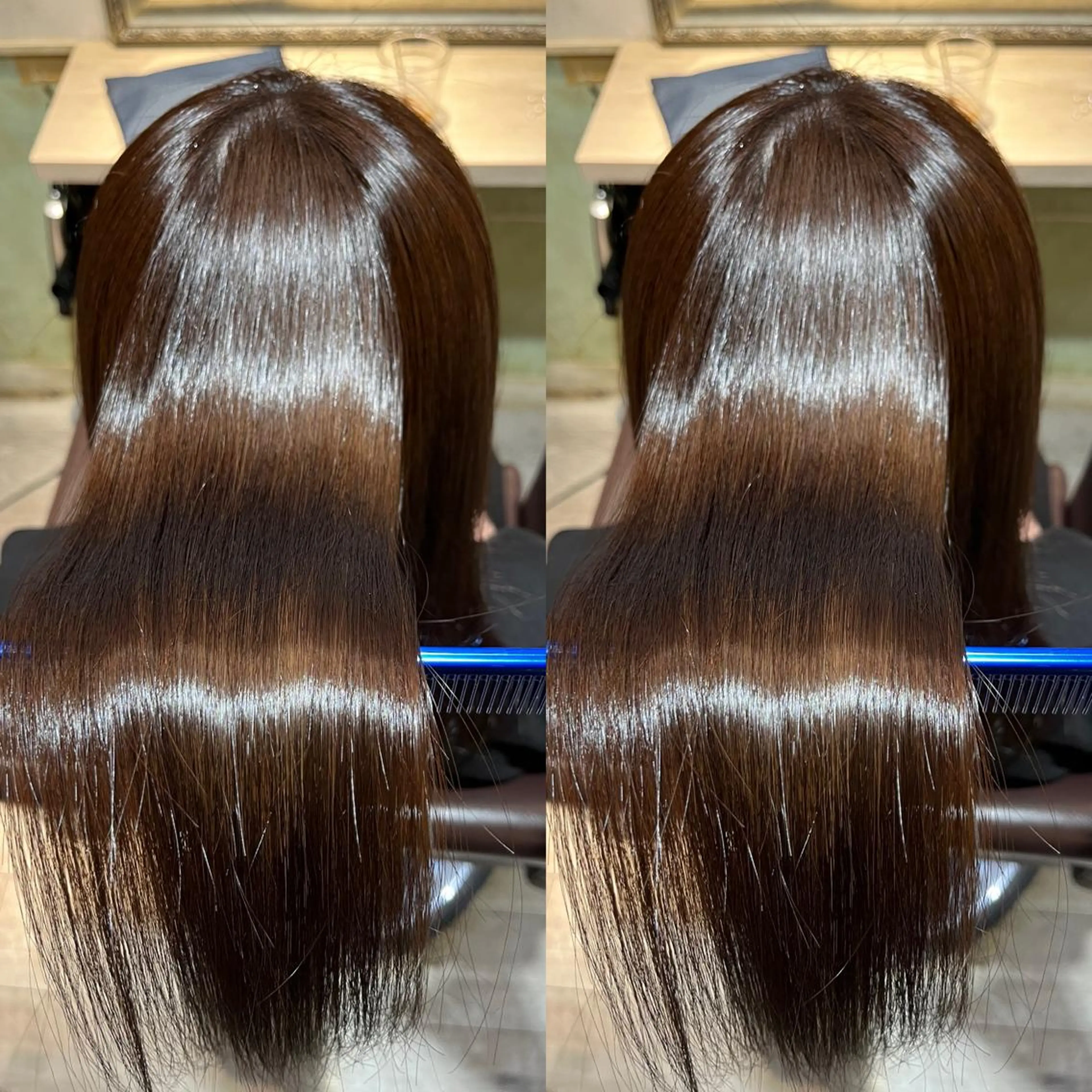 セミロング カット 縮毛矯正 ヘッドスパ 新宿No.1艶髪矯正 美艶カラー/FUKAのヘアスタイル