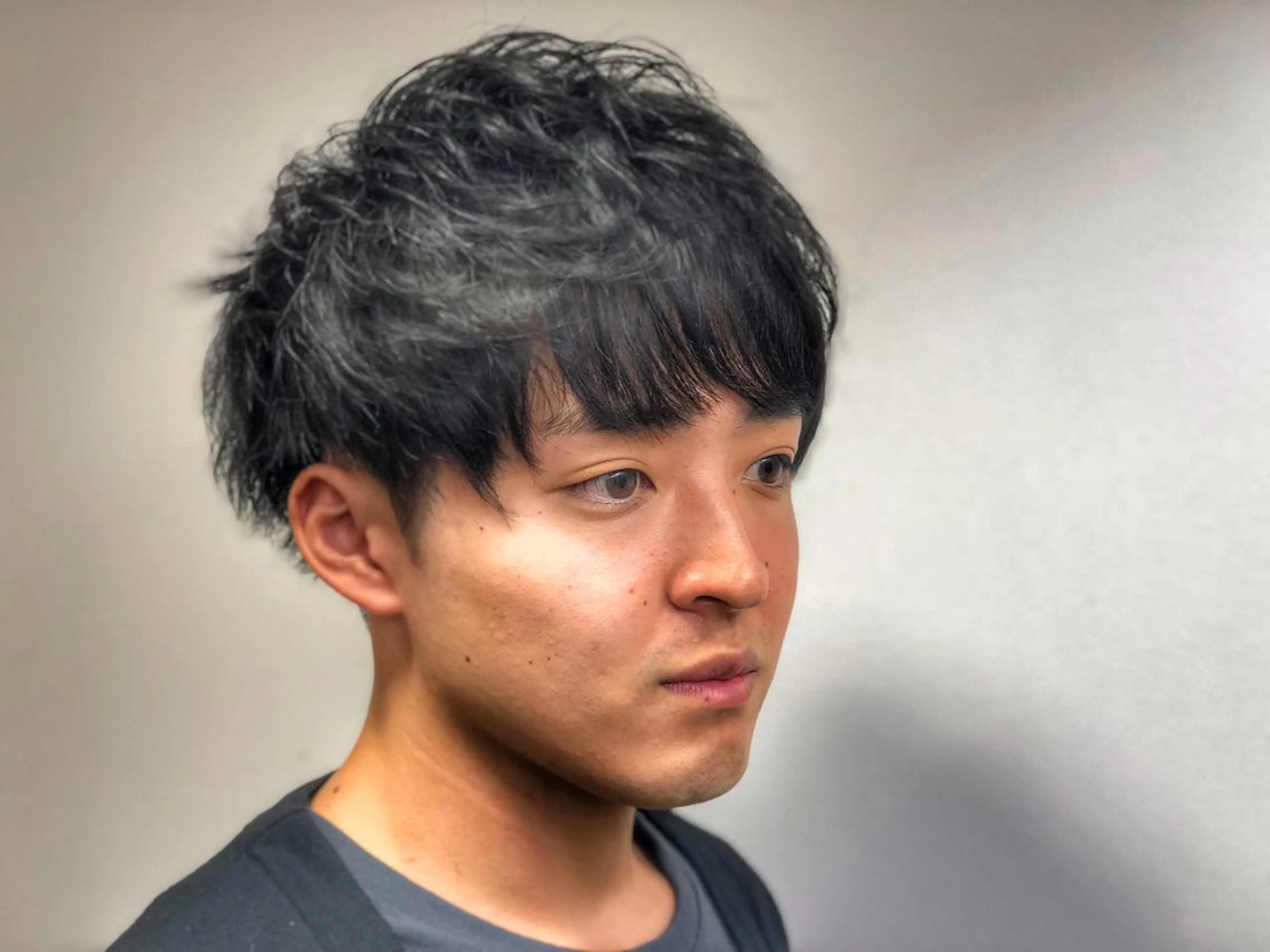 ショート カラー パーマ メンズ 美髪矯正 Rioのヘアスタイル