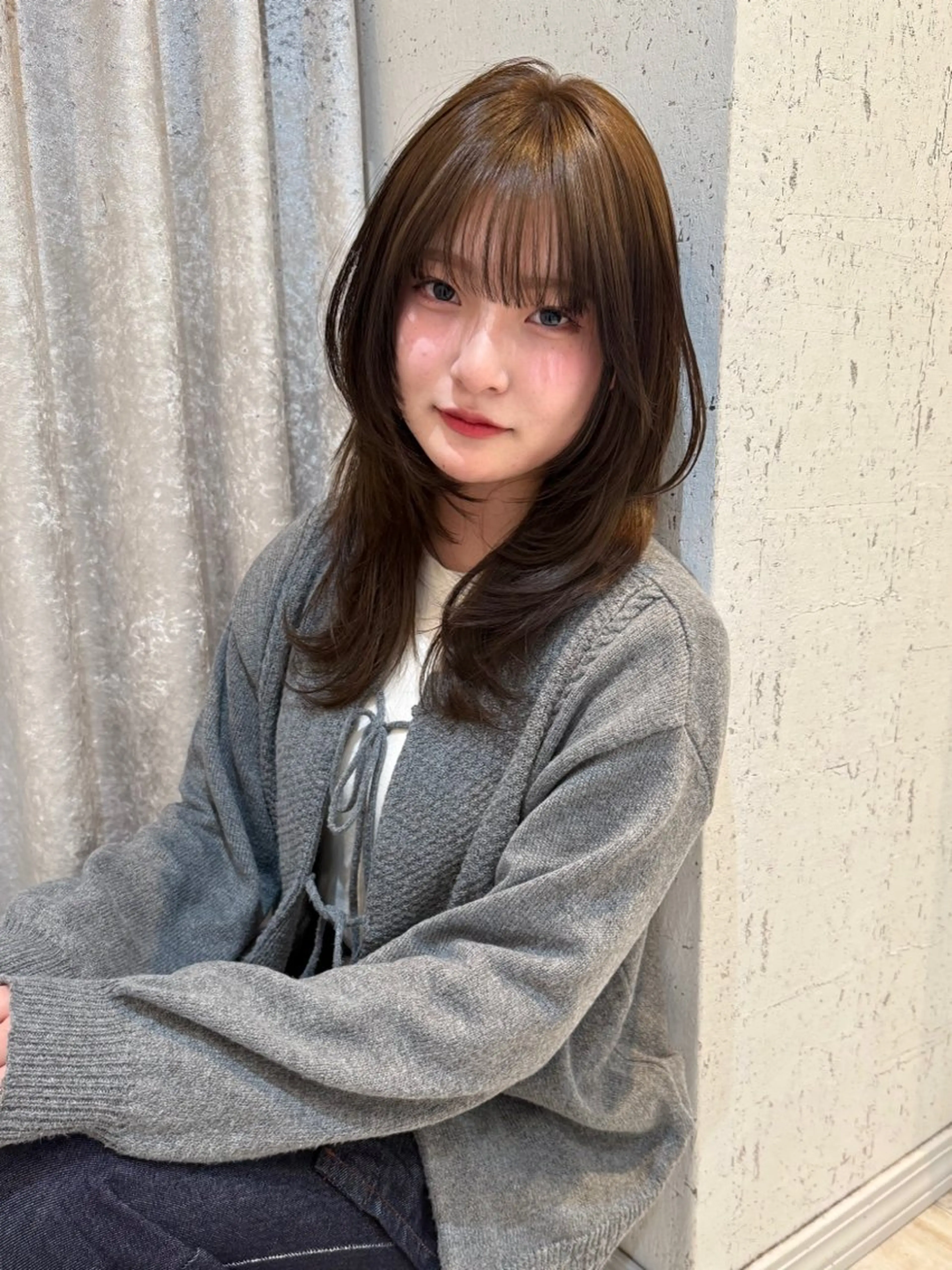 セミロング カラー カット ヘアカラー トリートメント mai / linoah˚✧のヘアスタイル