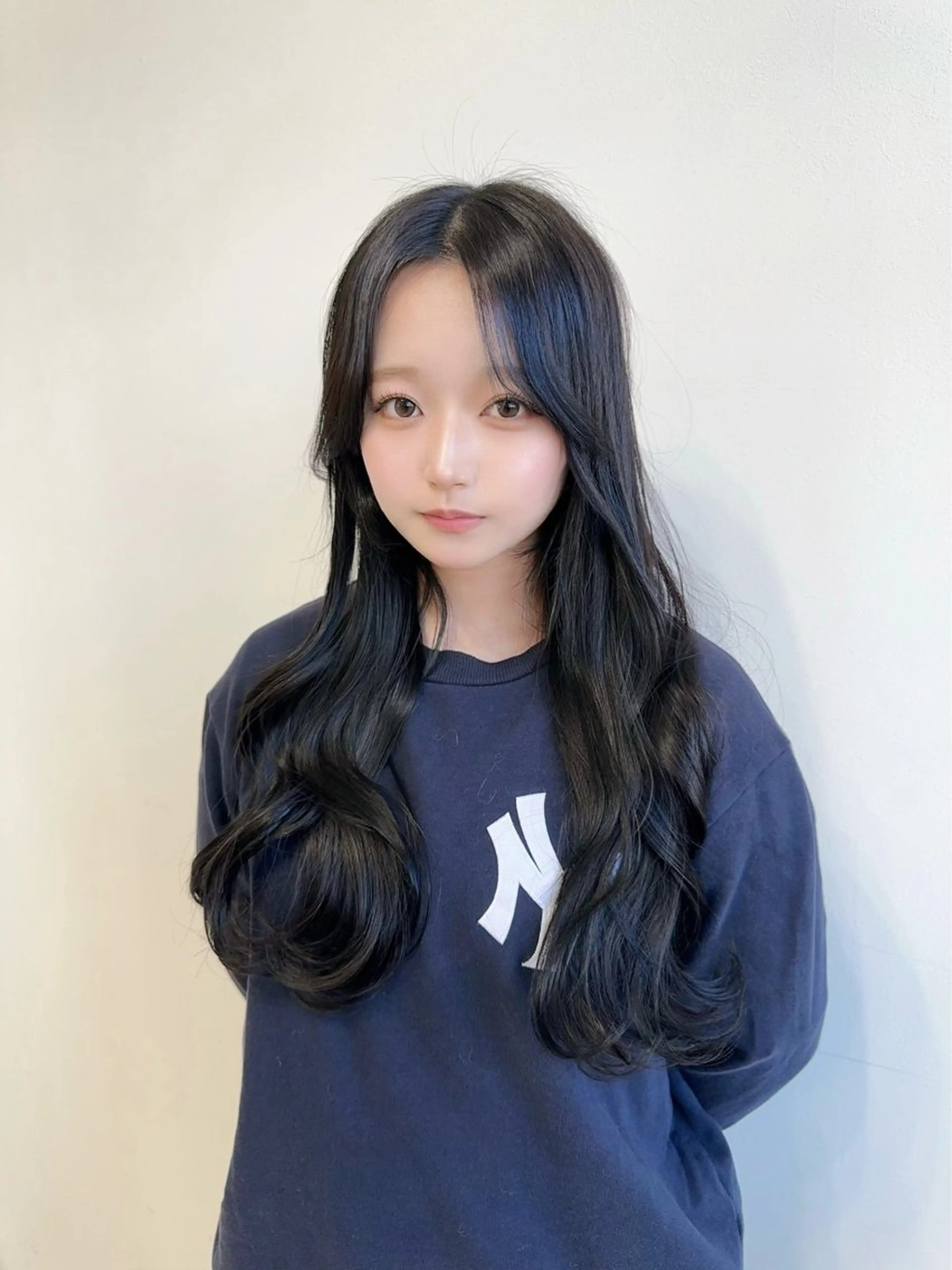 セミロング カラー ヘアアレンジ グレージュ ヘアカラー トリートメント 小山/透明感カラー/ レイヤー/中茎涼太のヘアスタイル