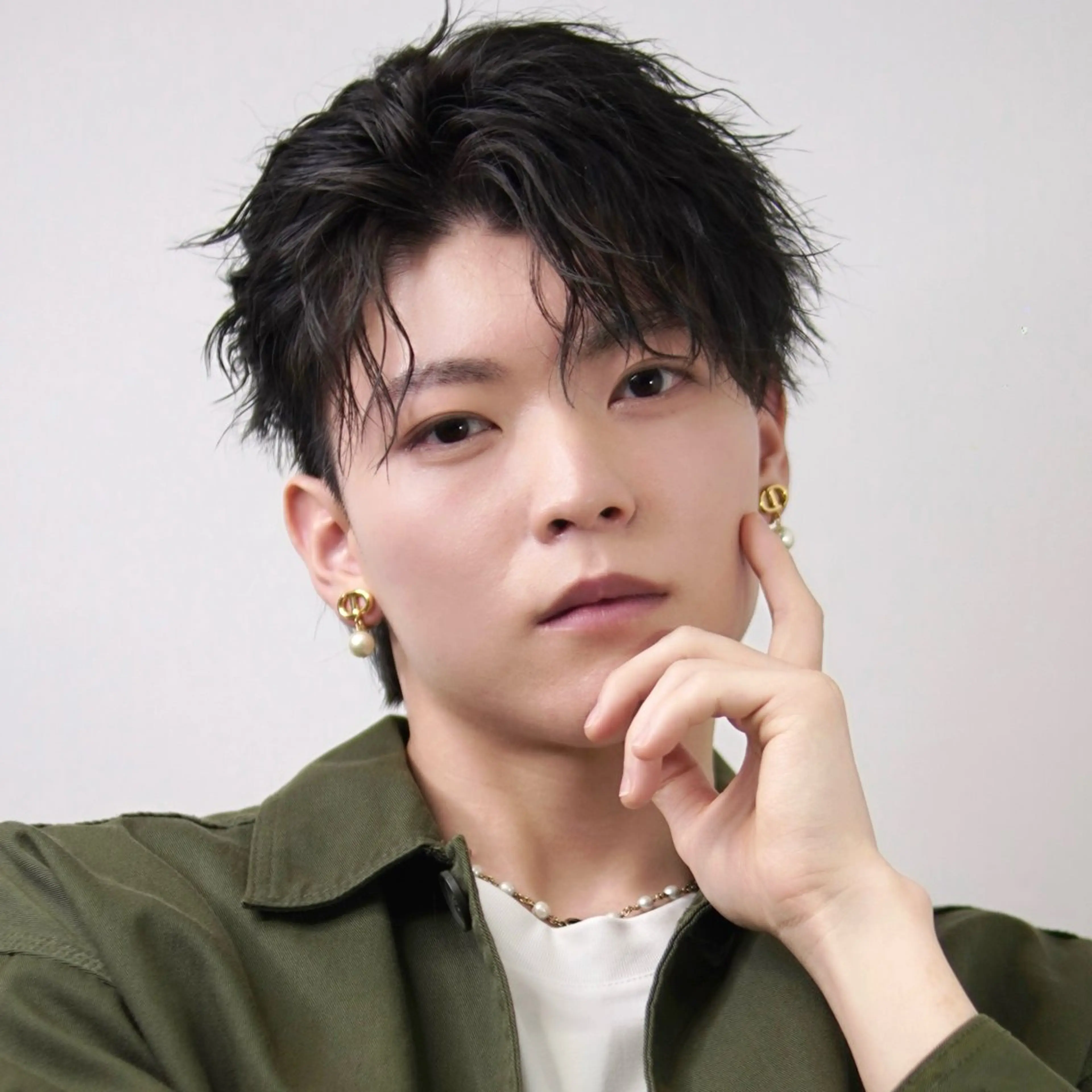 パーマ メンズ カット パーマ メンズ/心斎橋 /韓流/藤本理希のヘアスタイル