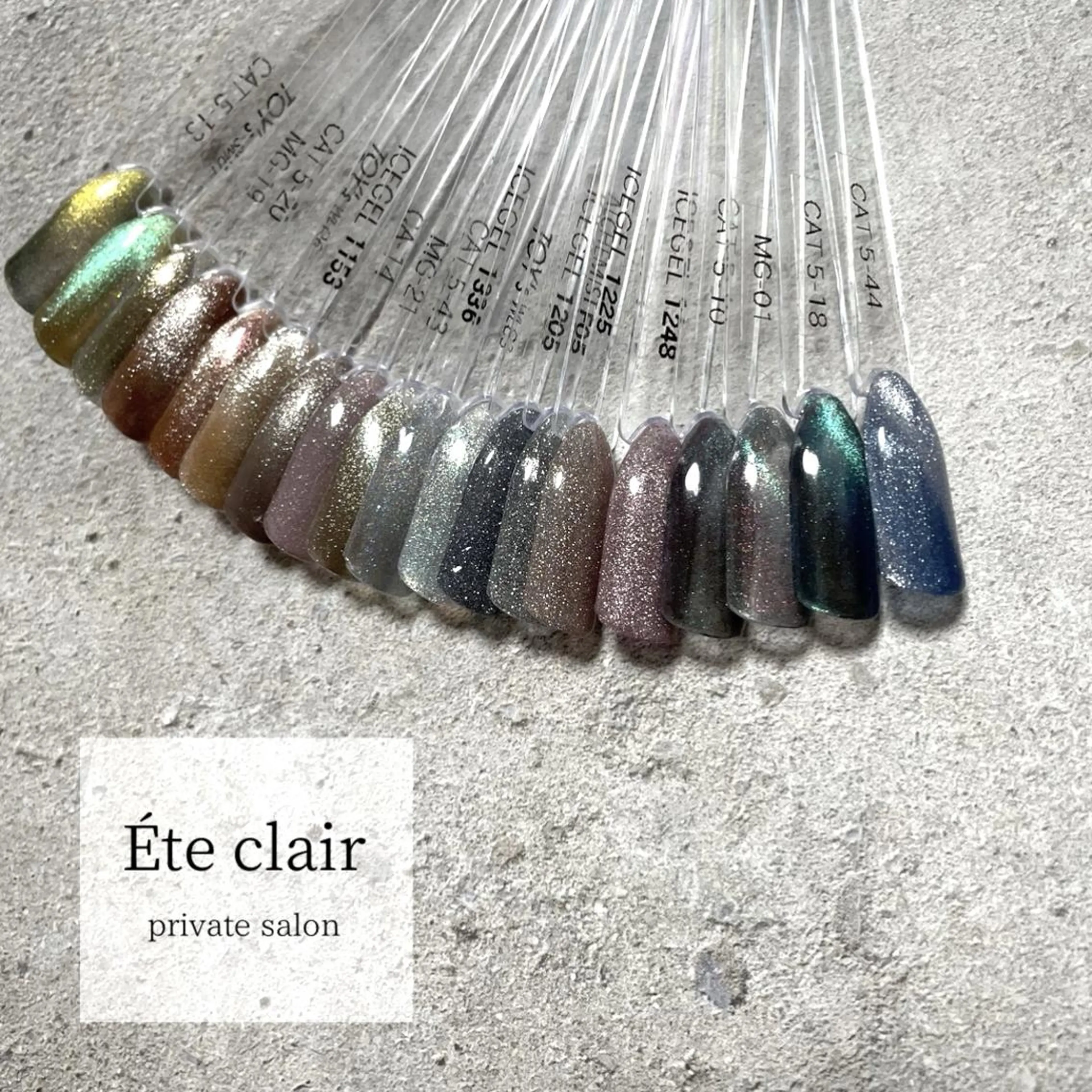 ネイル マグネットネイル Ète clair エテクレールのネイルデザイン