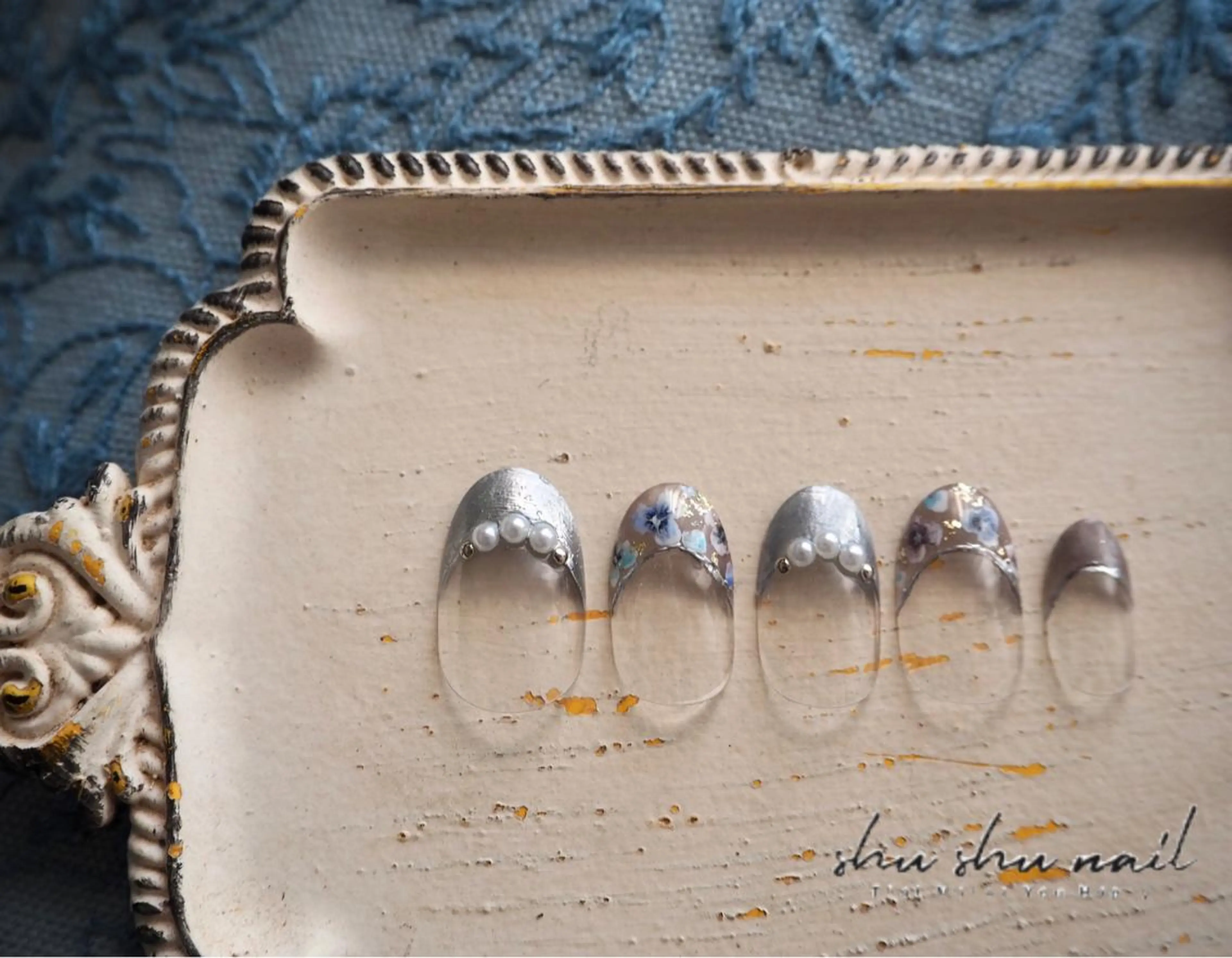 ネイル フラワーネイル フレンチネイル 和田 周子のネイルデザイン