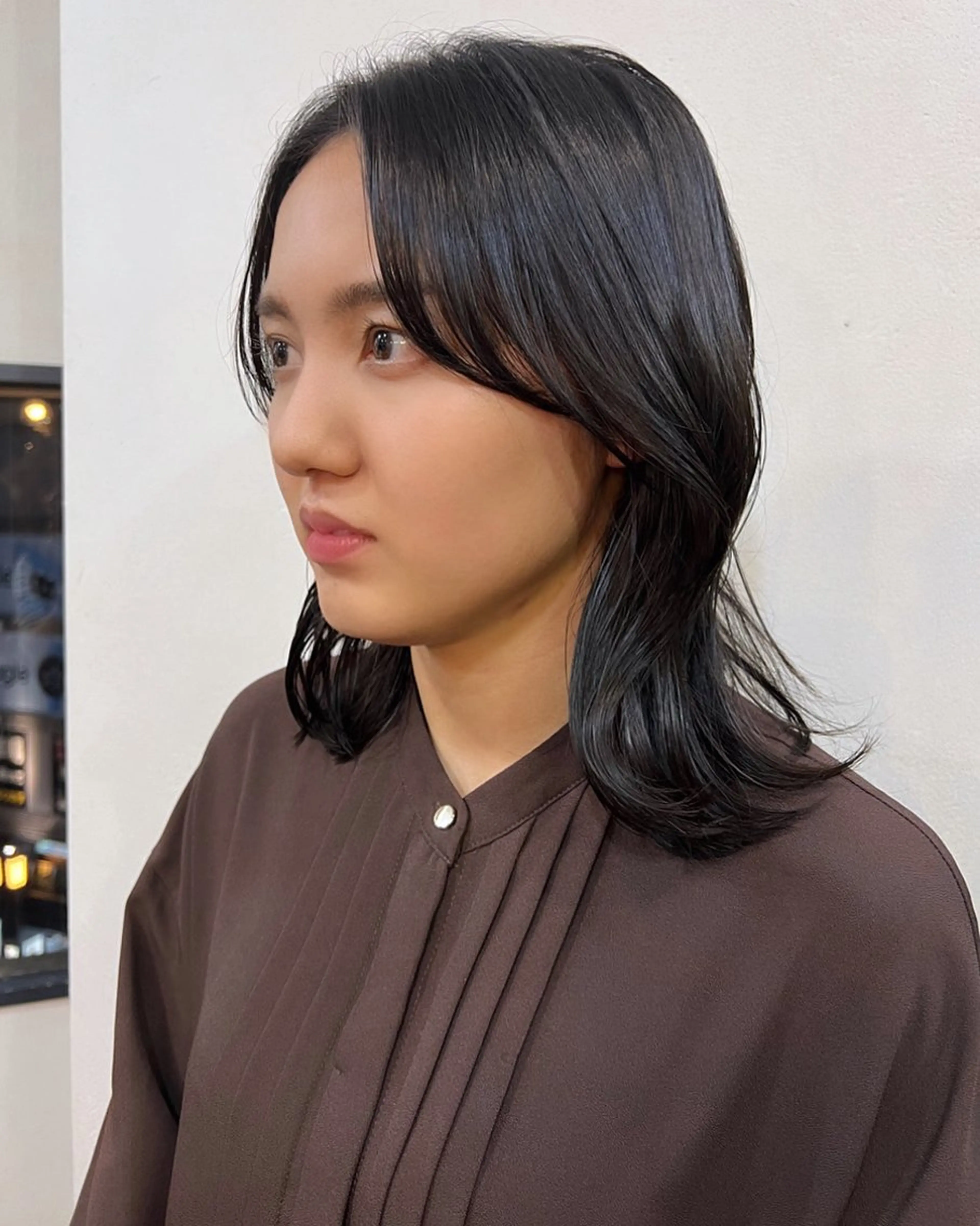 ミディアム くびれヘア 韓国ヘア 🎀華澄のヘアスタイル