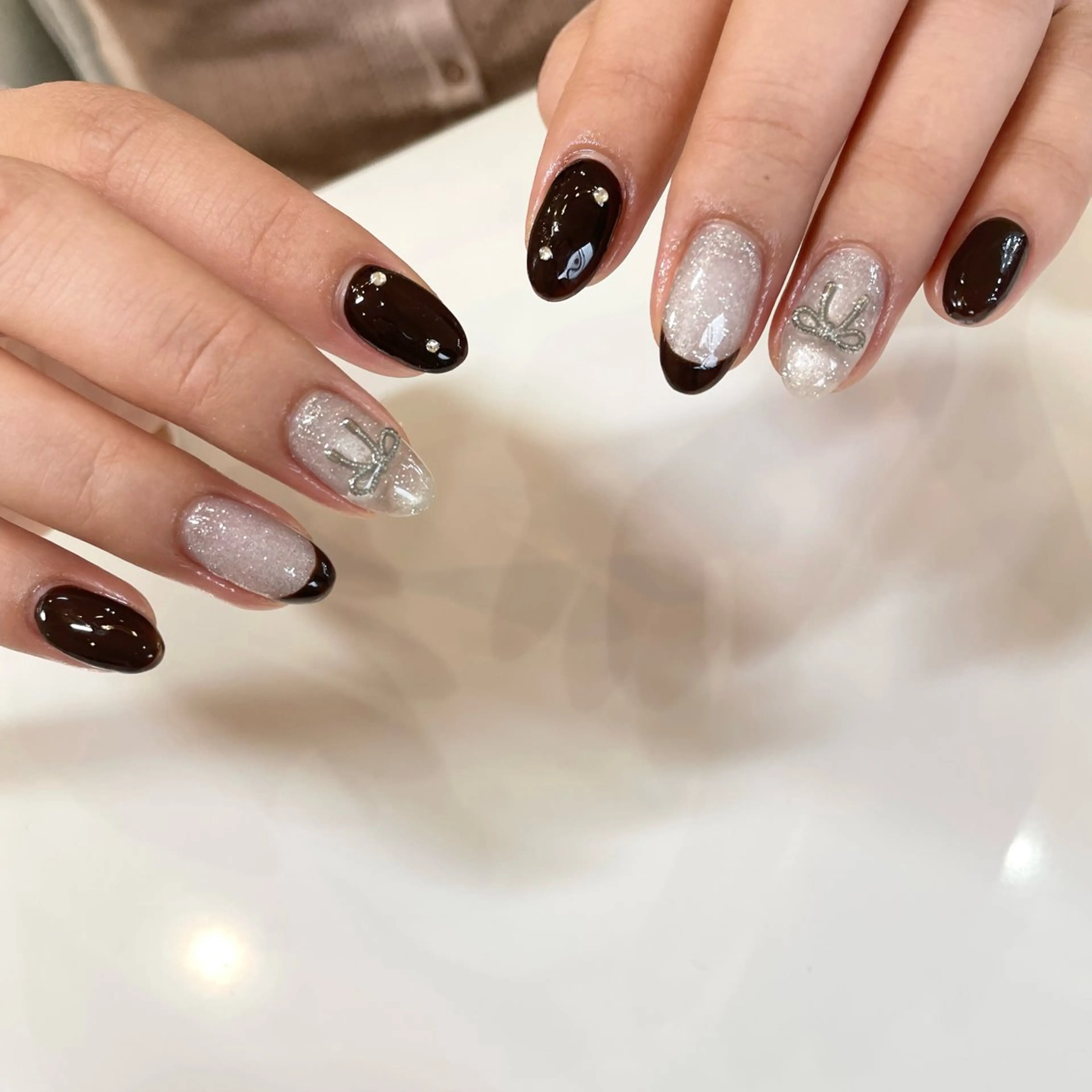 ネイル ブラウン Nail Salon Gummi.のネイルデザイン