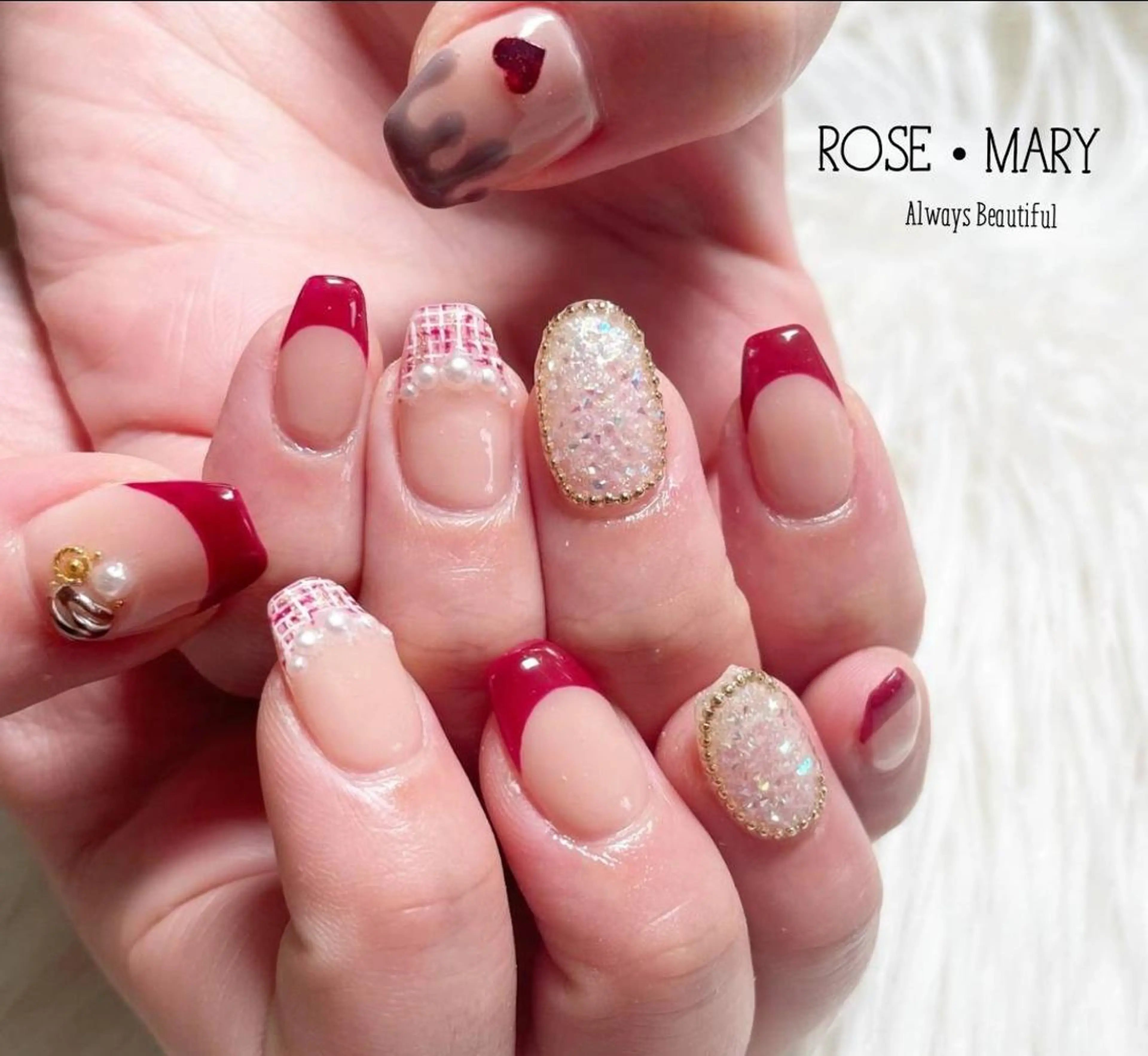 ネイル ハンドネイル ROSE・ MARY 鈴木のネイルデザイン