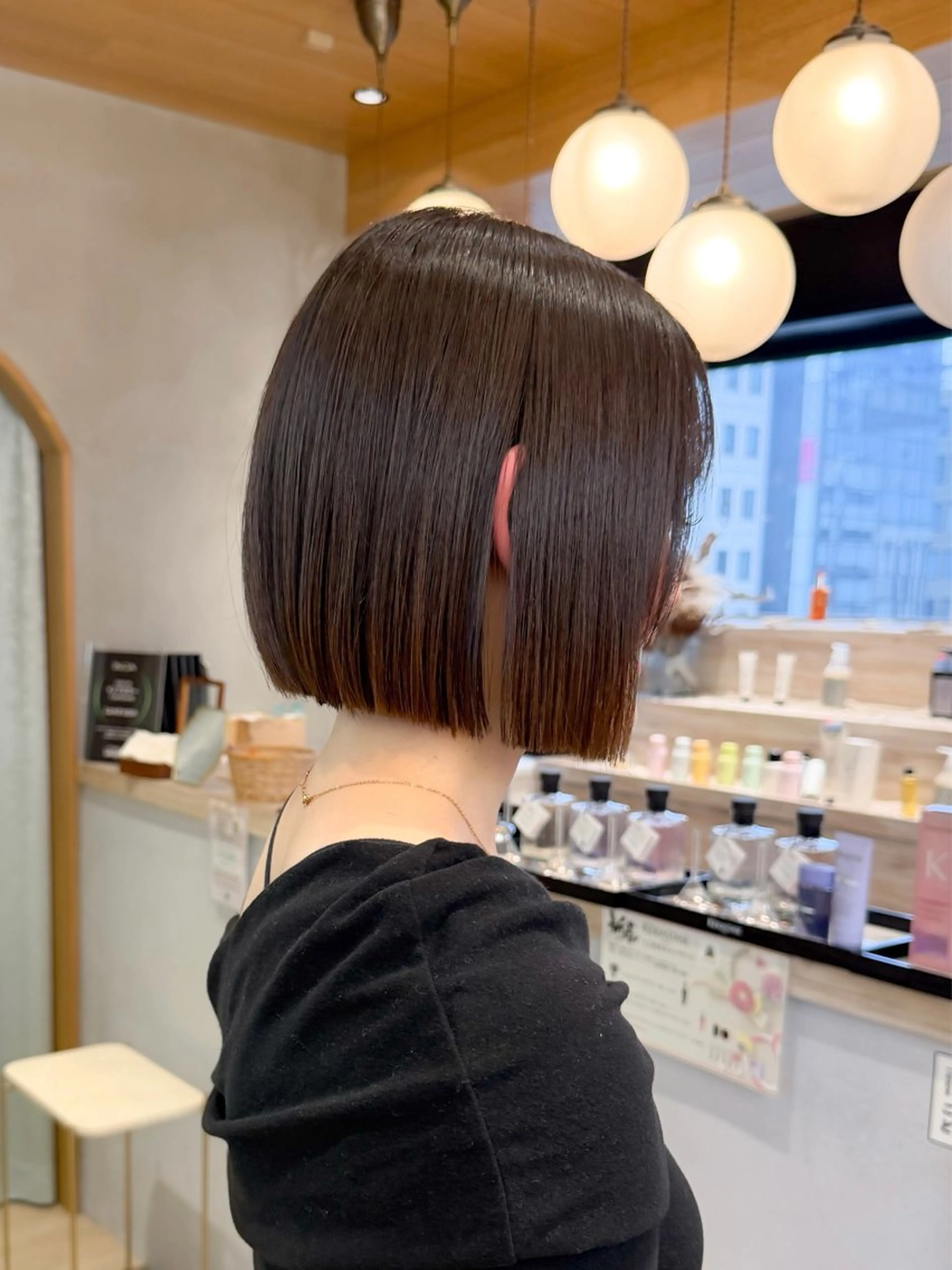 ショート カラー ボブ 髪質改善 カット ヘアカラー トリートメント 巻ける縮毛矯正✨ ボブ/ショートともきのヘアスタイル