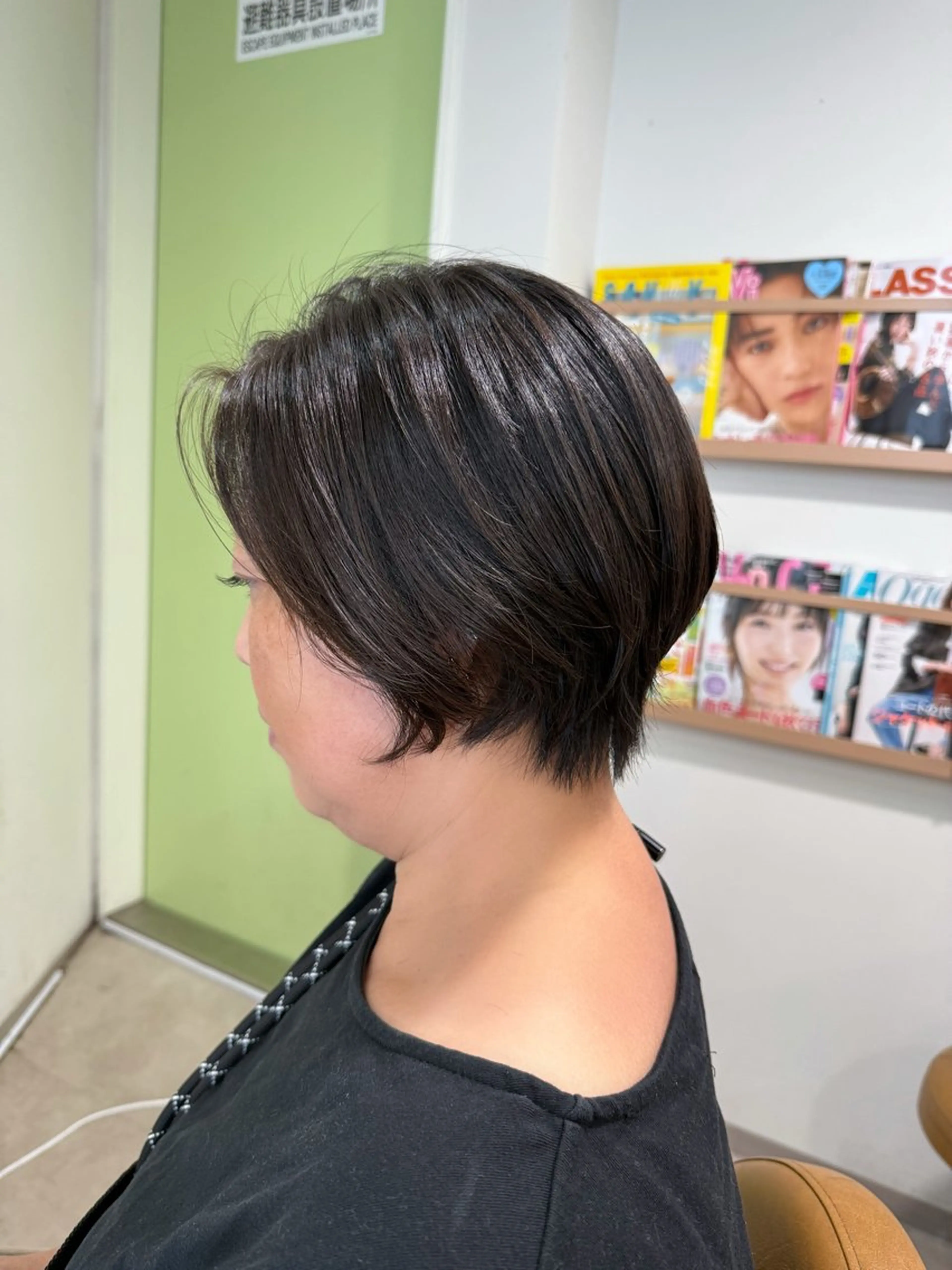 ショート パーマ ハラダユウカ flower西明石店のヘアスタイル