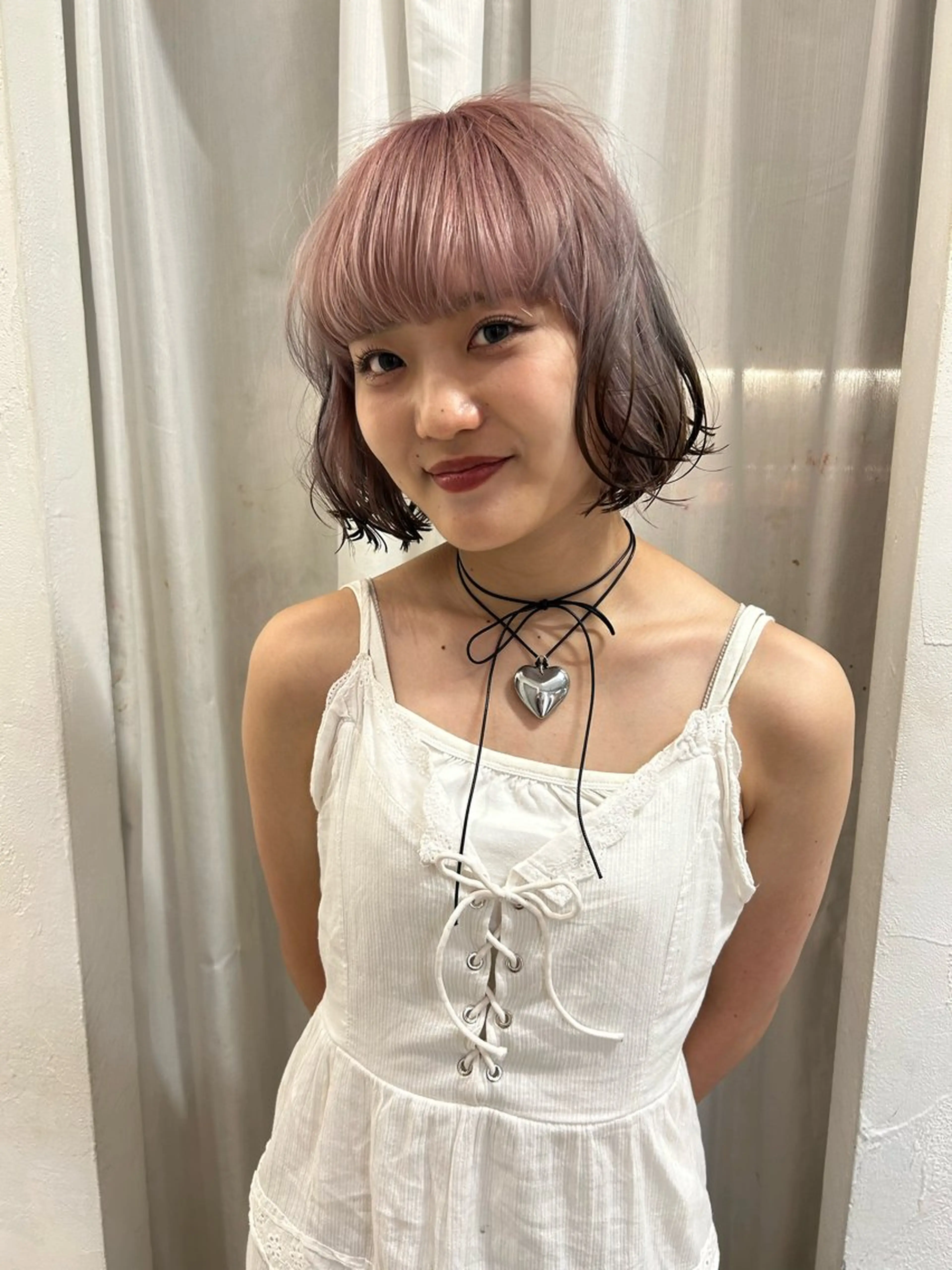 ミディアム ヘアカラー トリートメント ケアパーマ/ケアブリ ーチdaisukeのヘアスタイル