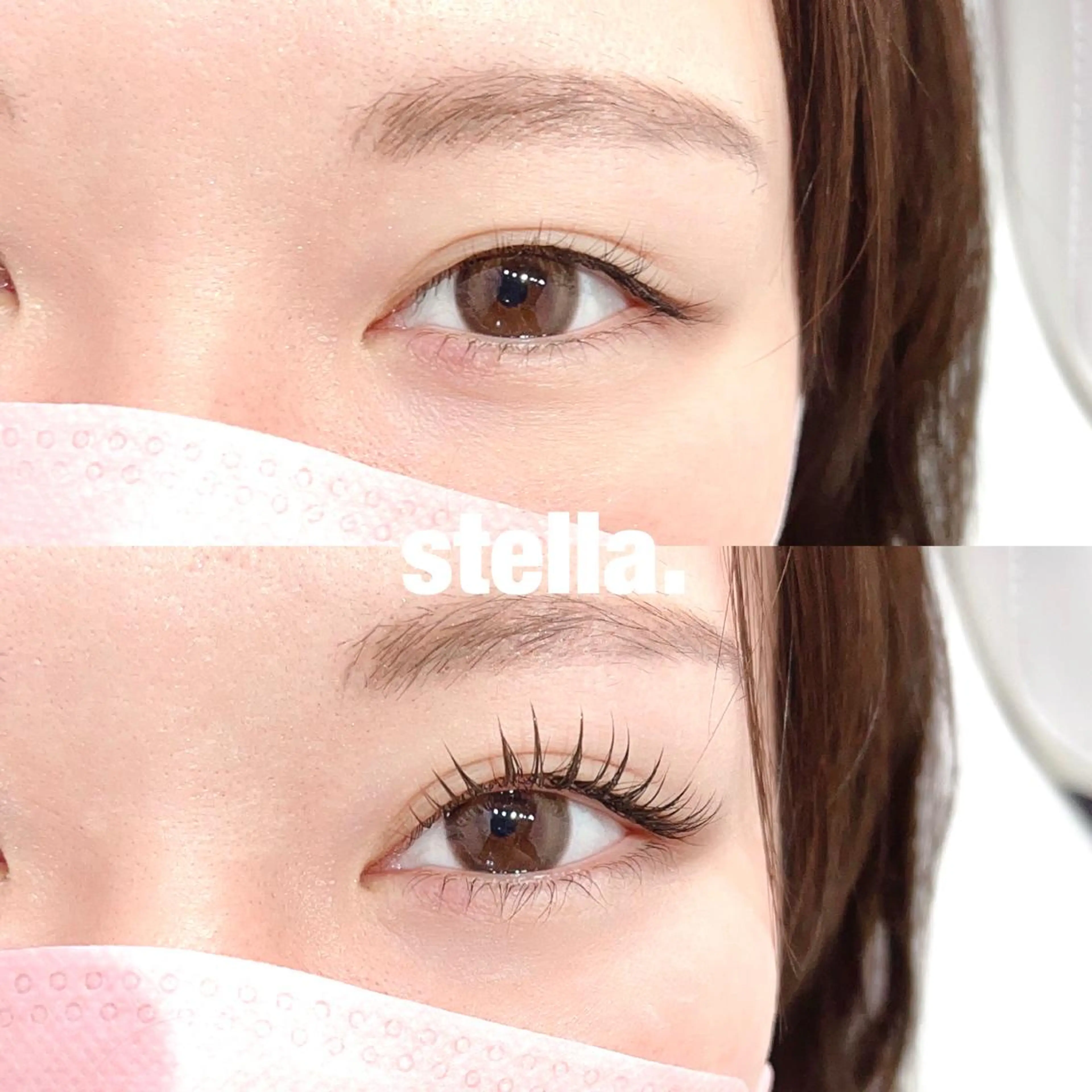 マツエク・マツパ カラーマツエク アップワードラッシュ Stella eyelashのマツエク・マツパデザイン