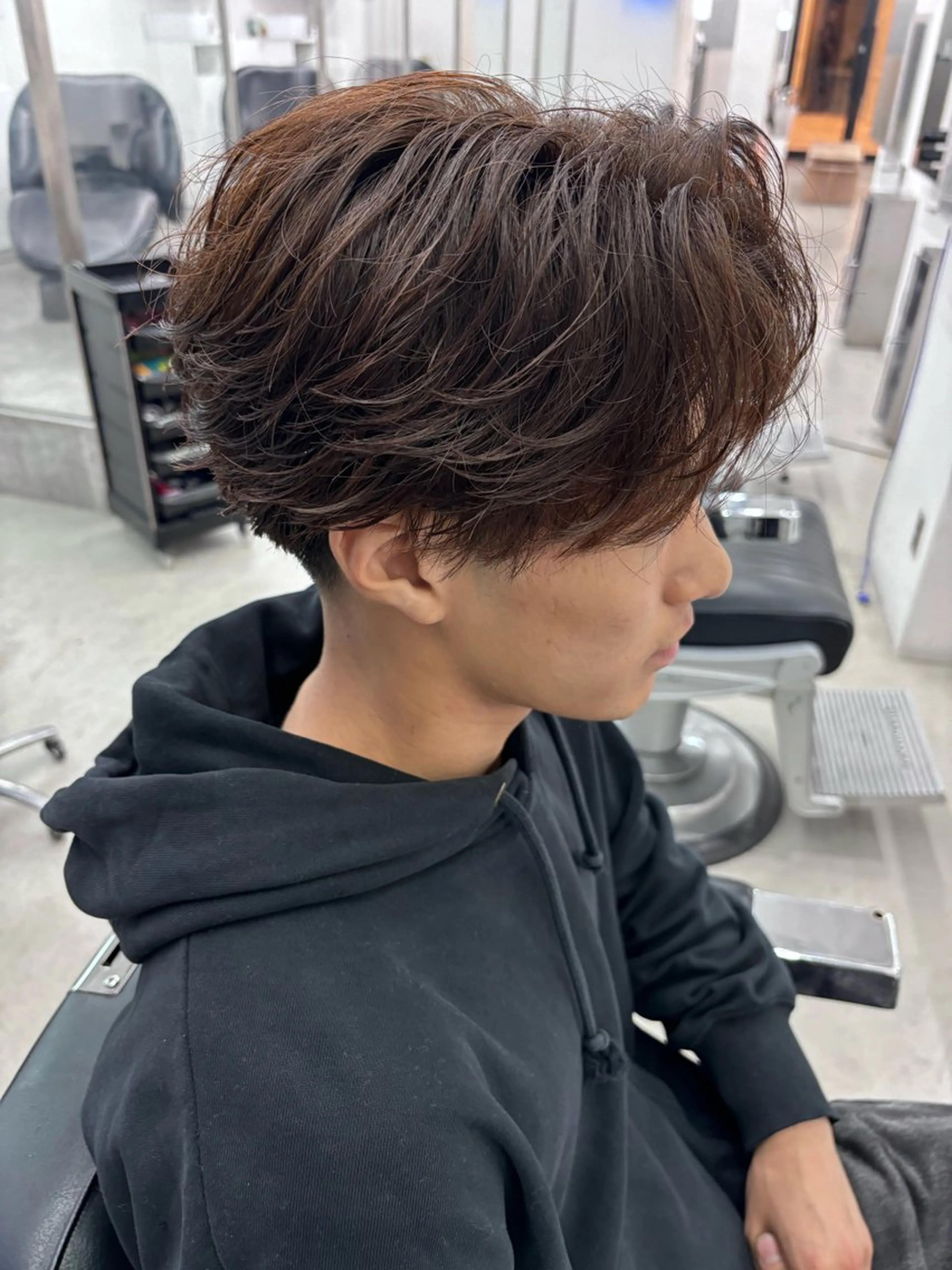 カラー メンズ カット ヘアカラー パーマ 土岐 仁/メンズ専門 パーマ特化美容師🔥のヘアスタイル