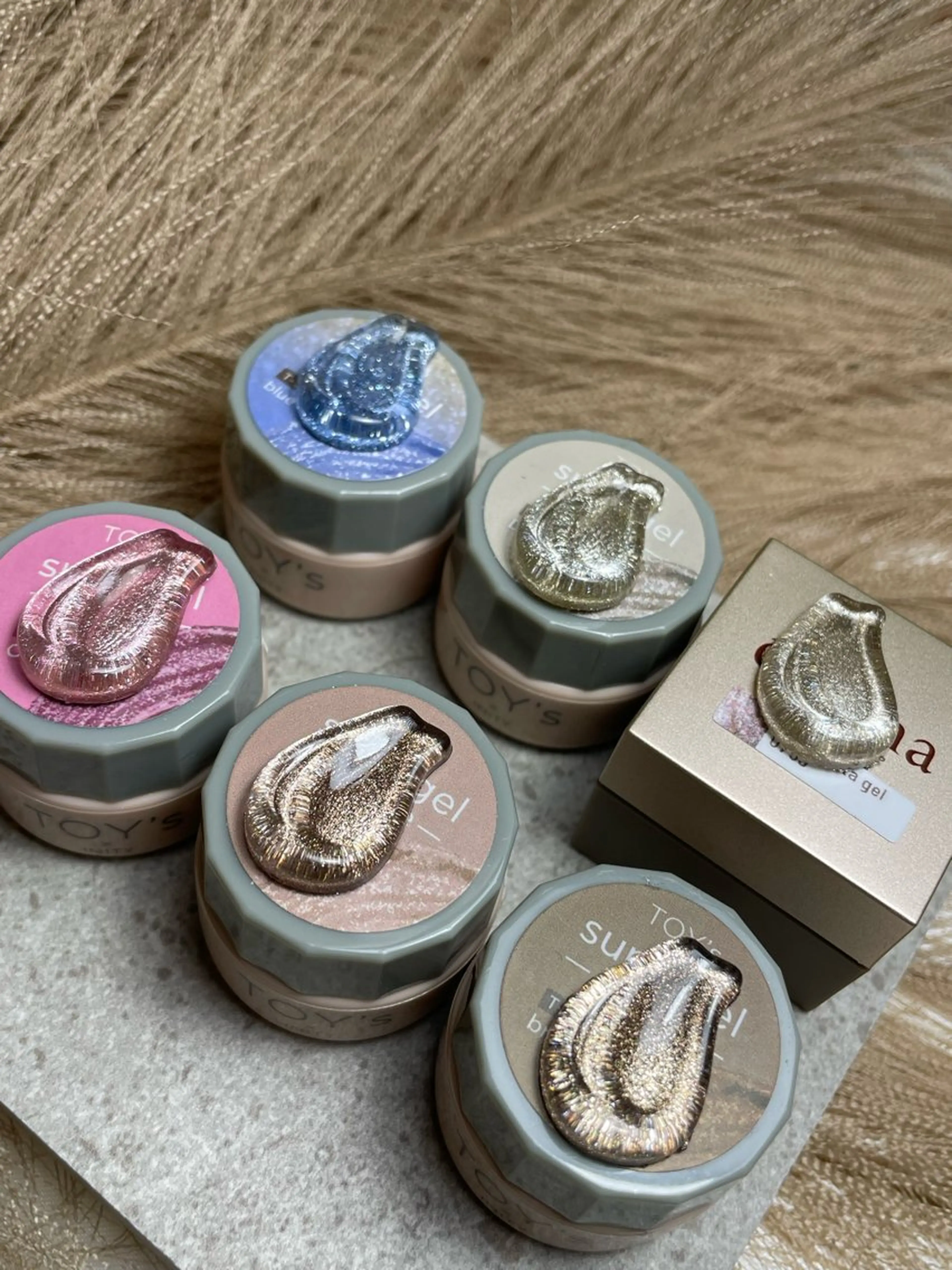 ネイル アートネイル ブルー フラッシュネイル ジェルネイル ニュアンスネイル Bavardage Nailのネイルデザイン