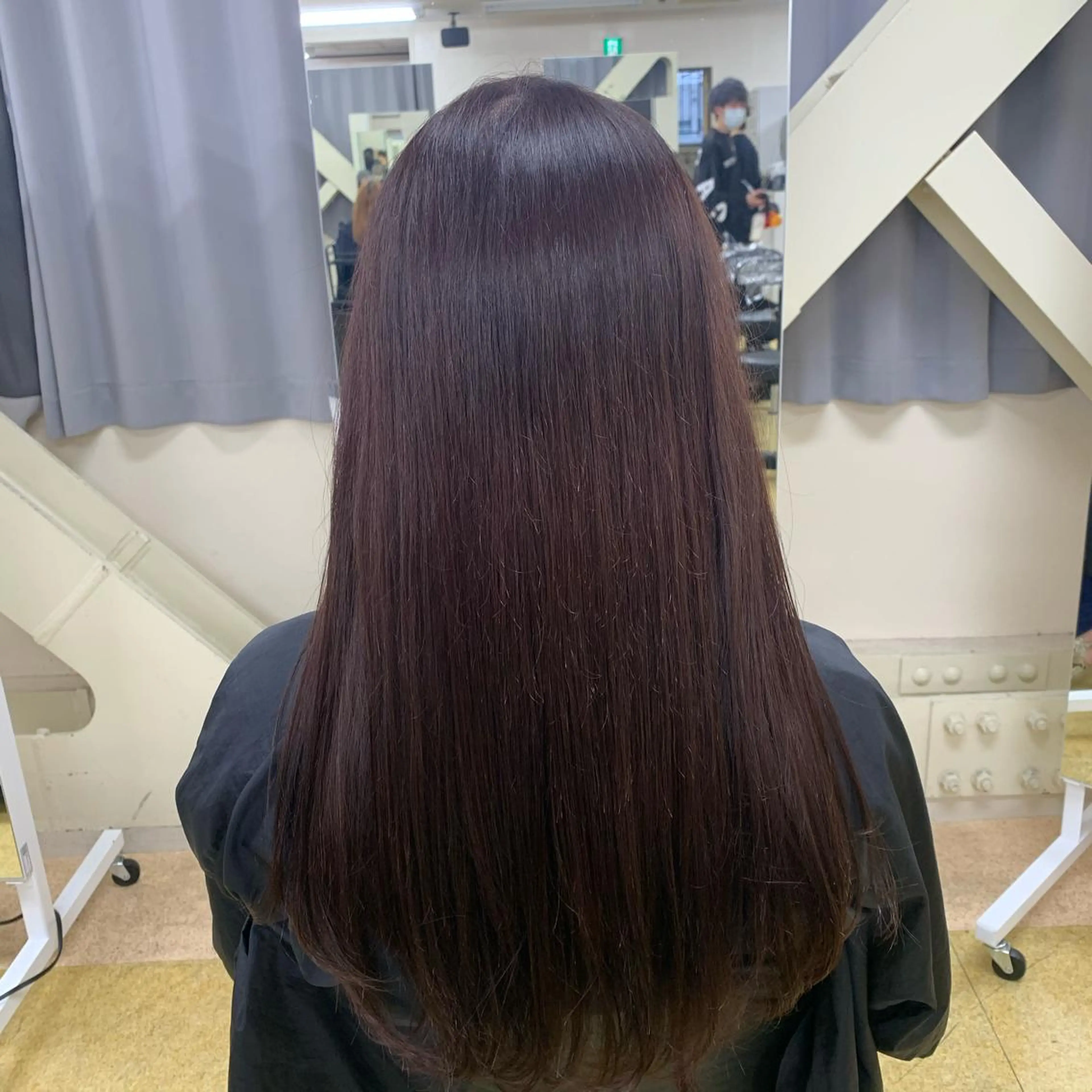 ロング カラー ヘアアレンジ 透明感カラー 髪質改善 トリートメント 酸熱トリートメント EMANON池袋3rd所属・ダブルカラー｜ なおき｜池袋美容師のヘアスタイル