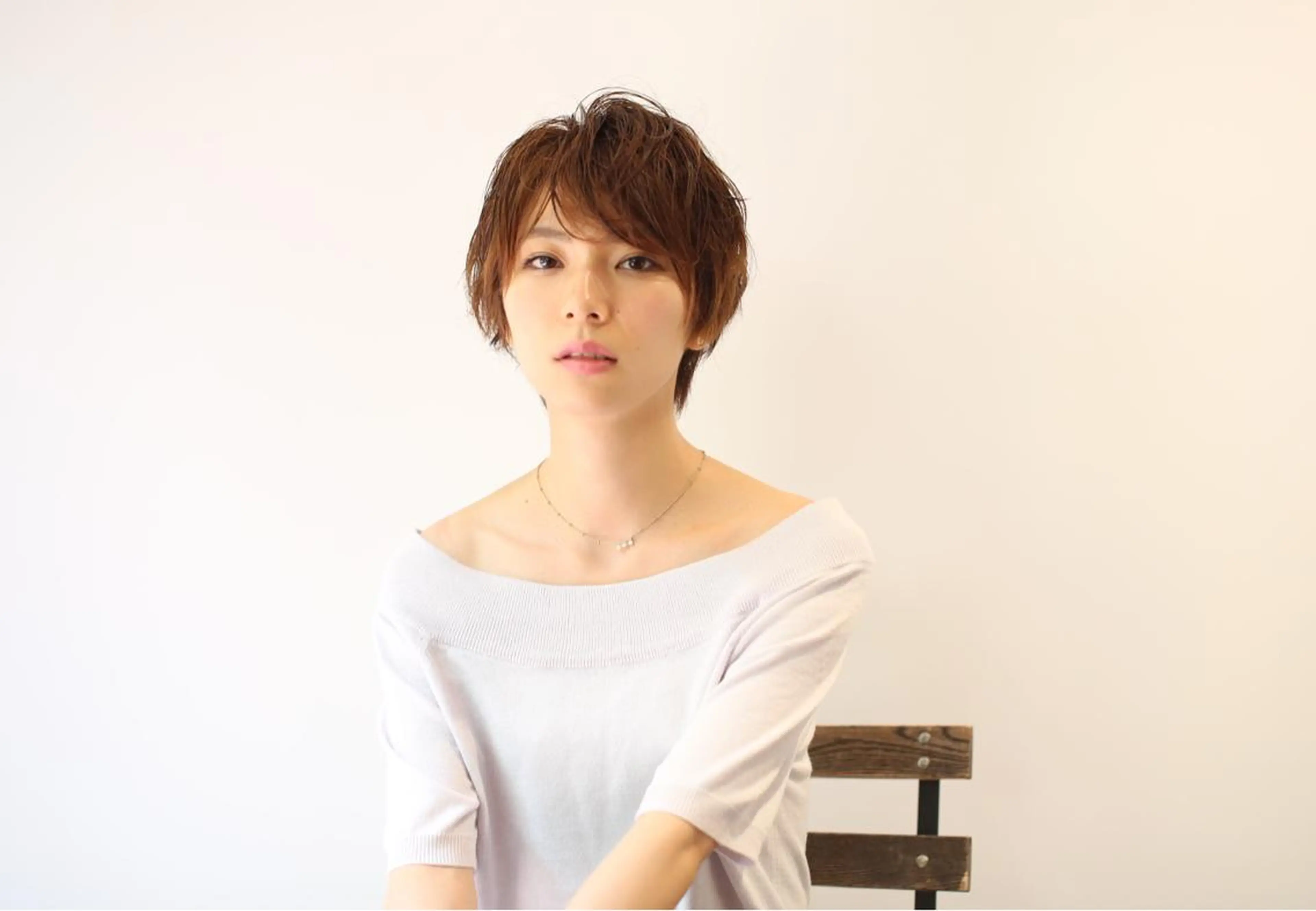 ショート カラー パーマ ショートヘア くすもと なおやのヘアスタイル