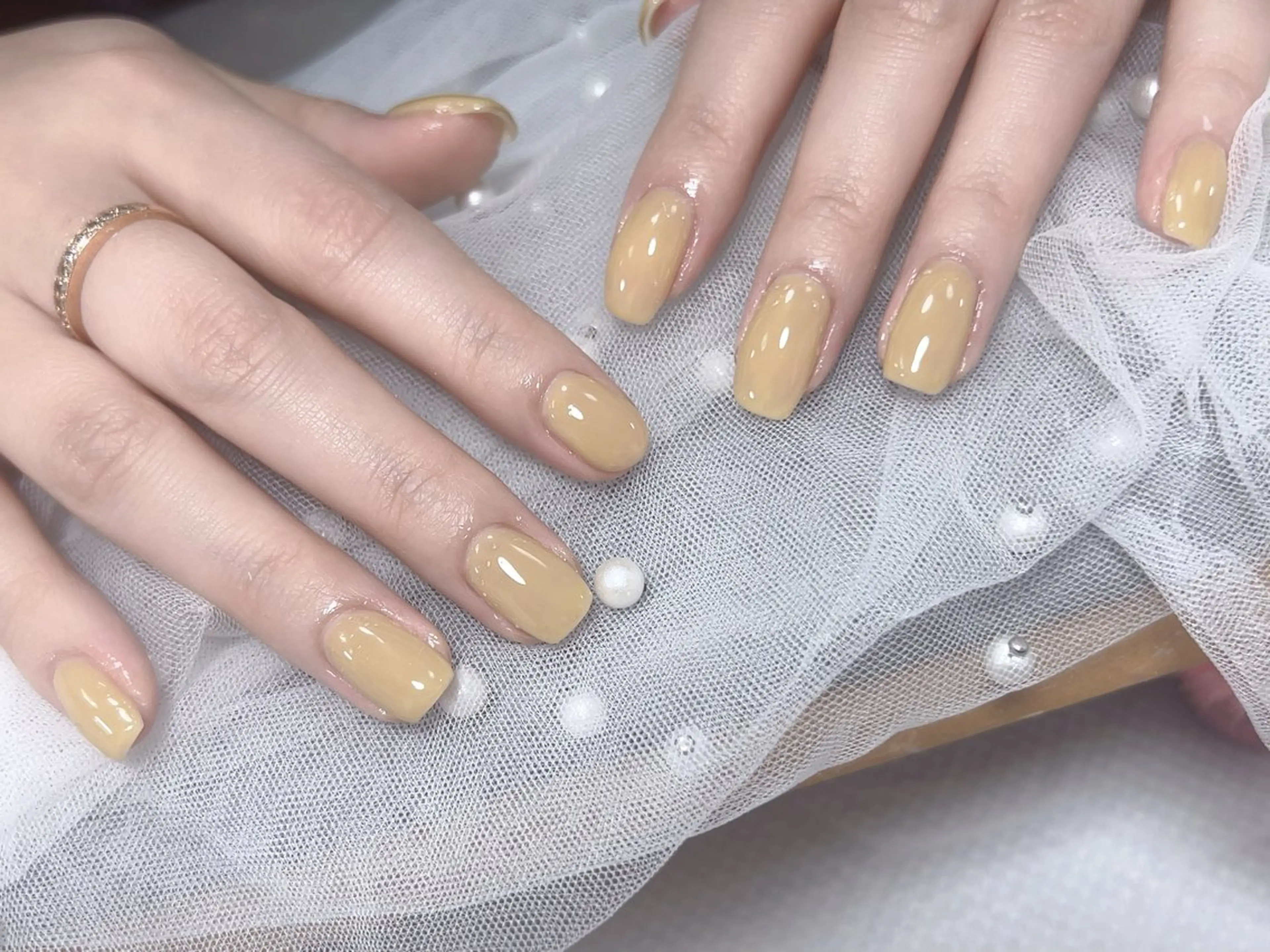 ネイル オーロラネイル 長さ出し フットネイル 韓国ネイル ニュアンスネイル ハンドネイル Nail NaNaのネイルデザイン