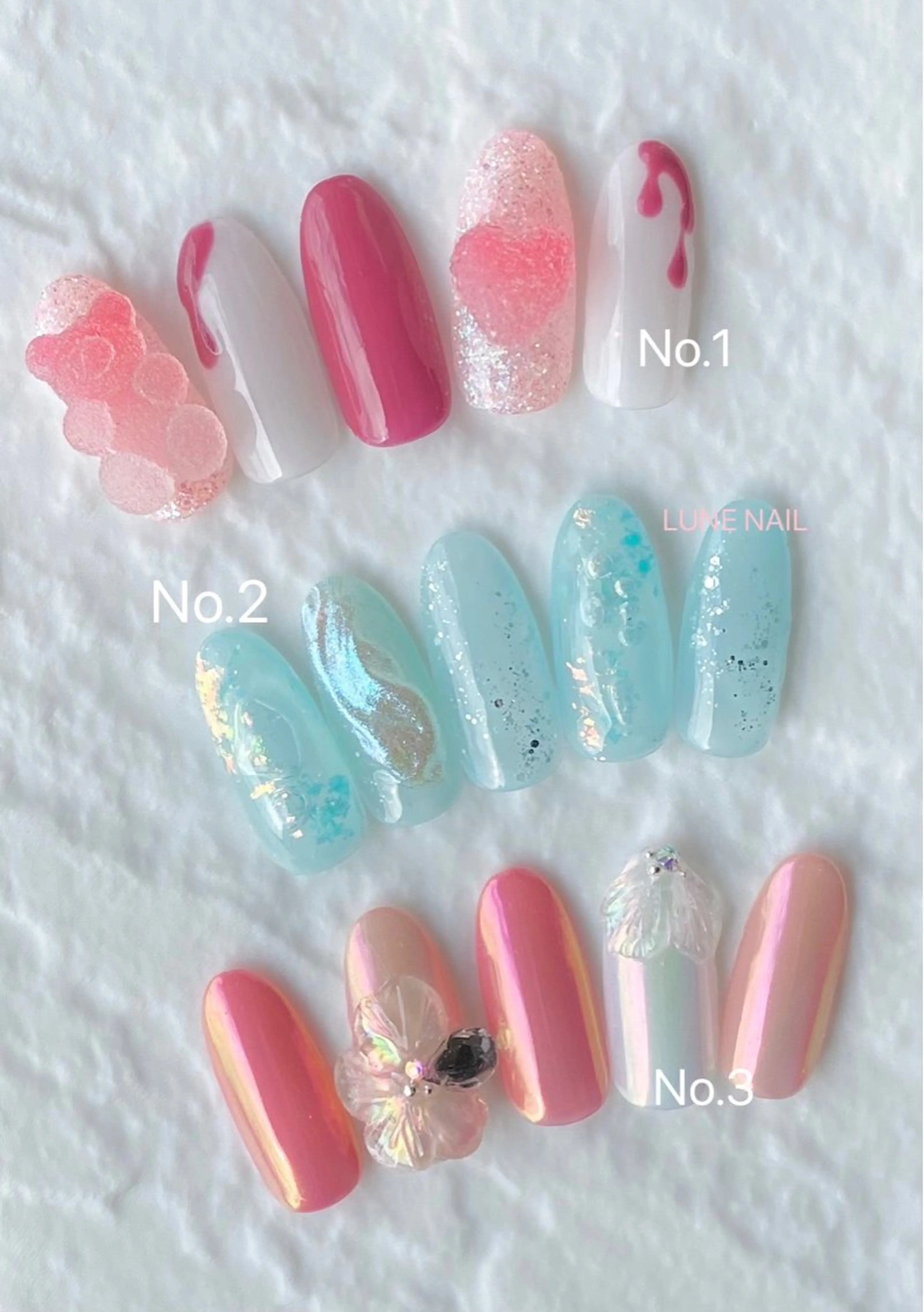 ミディアム イエローカラー ハンドネイル LUNE NAILのその他イメージ