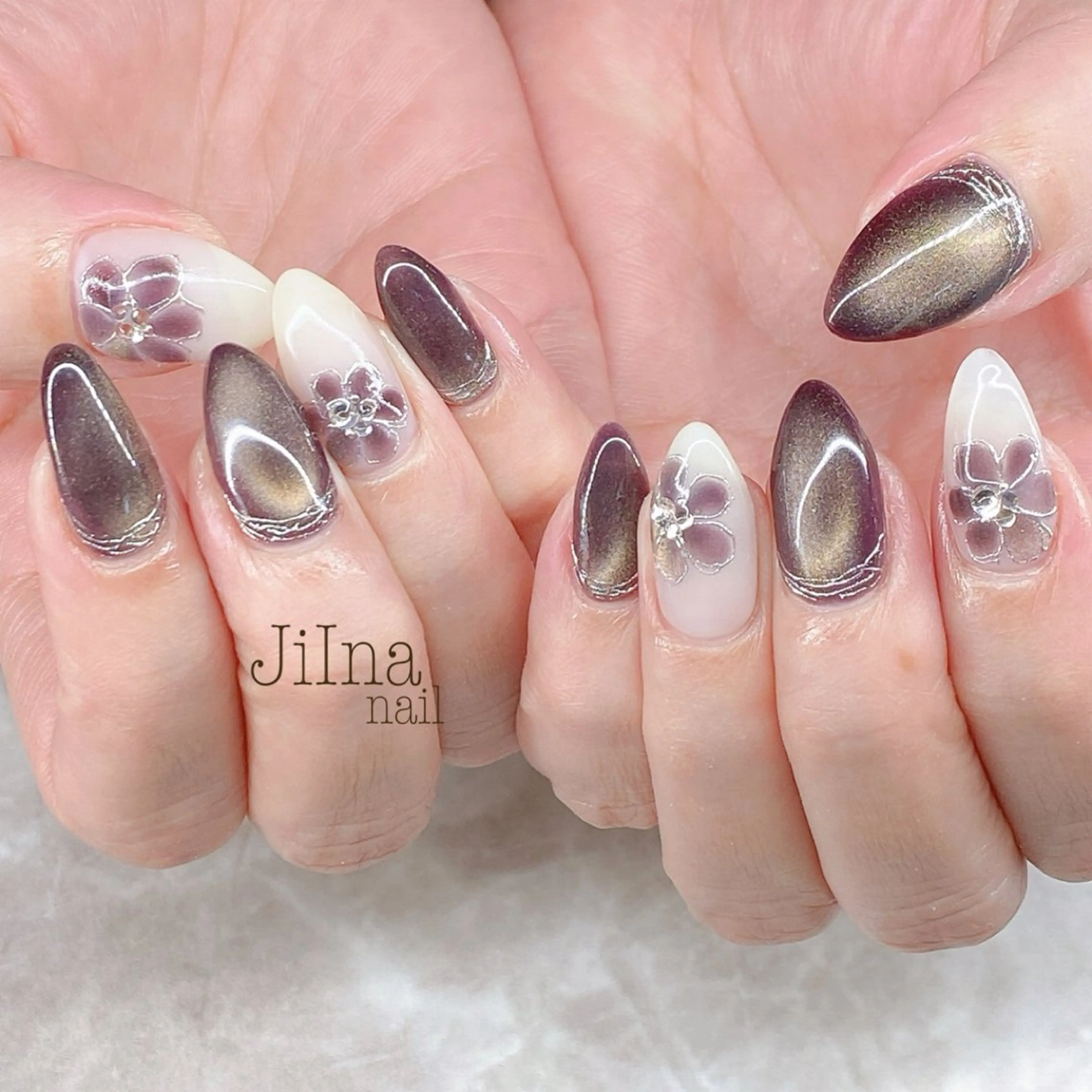 ネイル 持ち込み JiIna nailのネイルデザイン