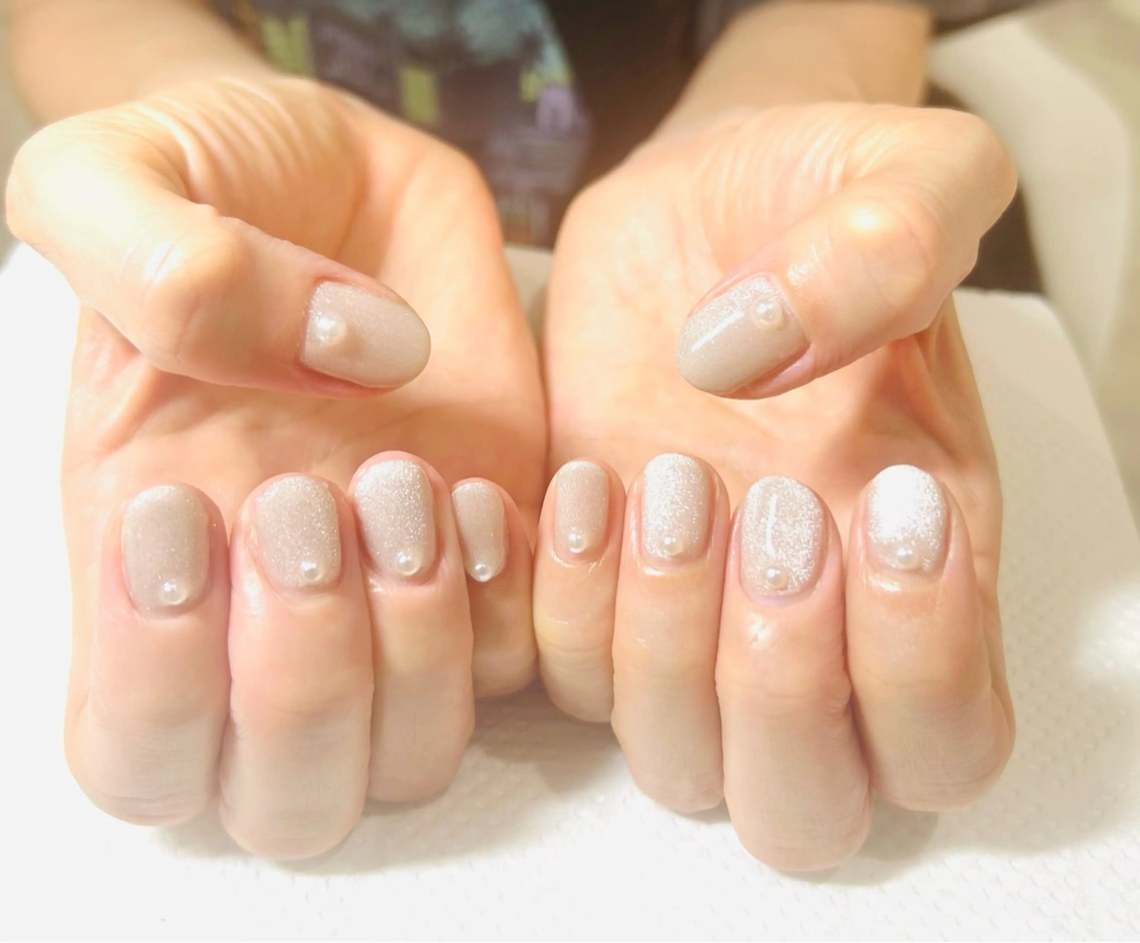 ネイル フラッシュネイル フットネイル フレンチネイル ラメ(グリッター) ラメグラデーション H3 hitoのネイルデザイン