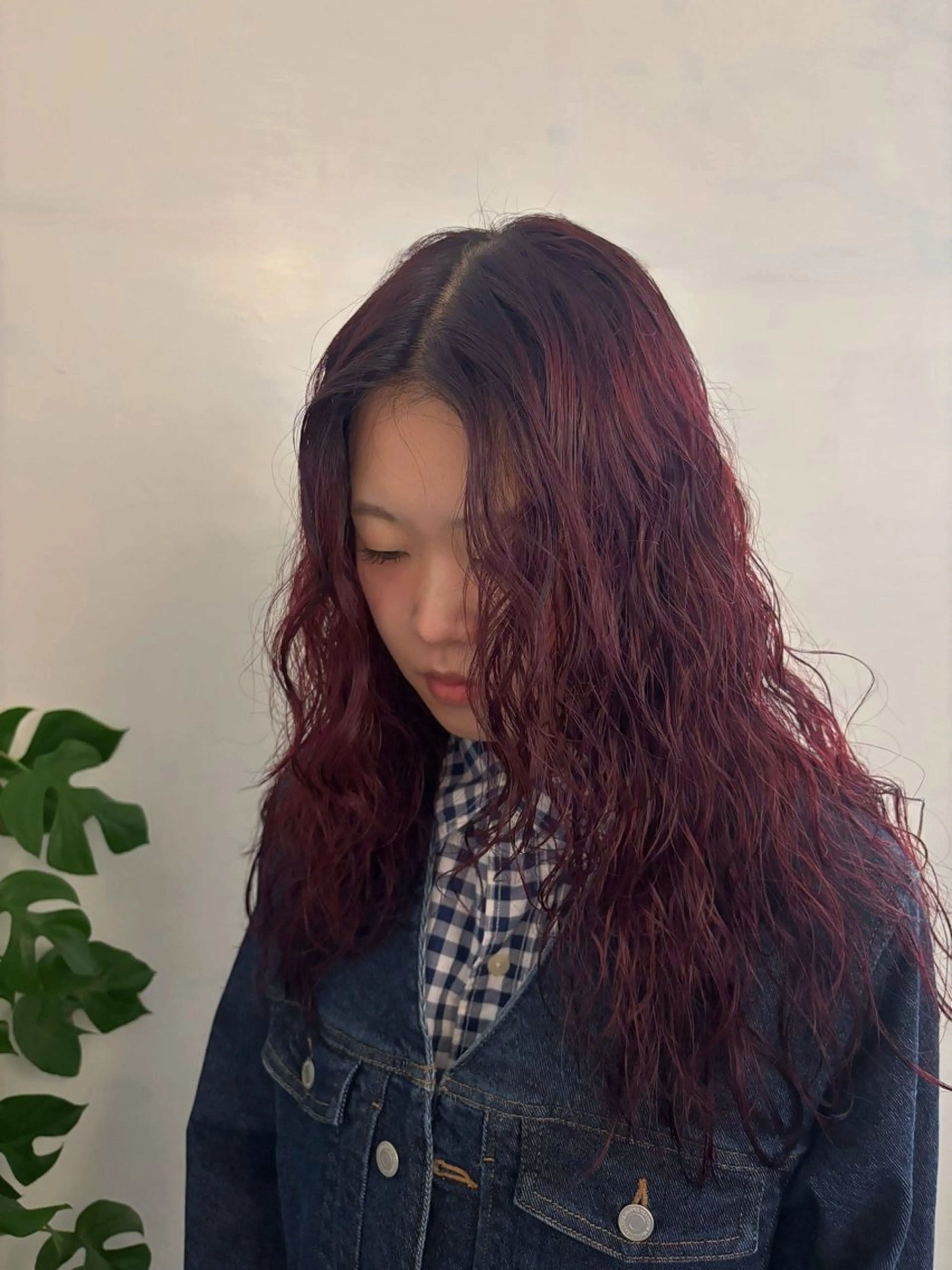 ロング カラー パーマ ooitヨシダ ミナミのヘアスタイル
