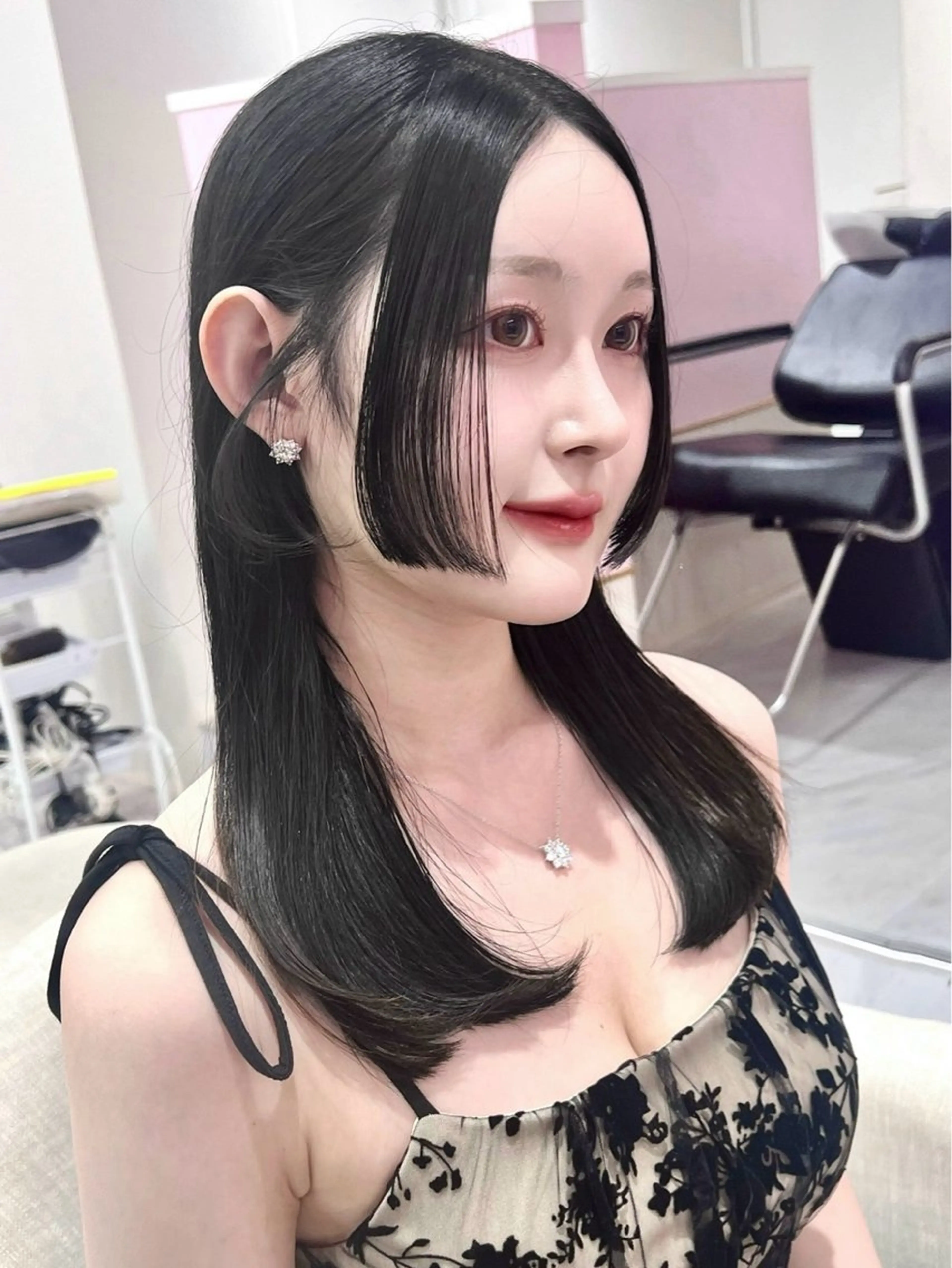 ロング カット ヘアカラー トリートメント 韓国/縮毛矯正/ カンタのヘアスタイル