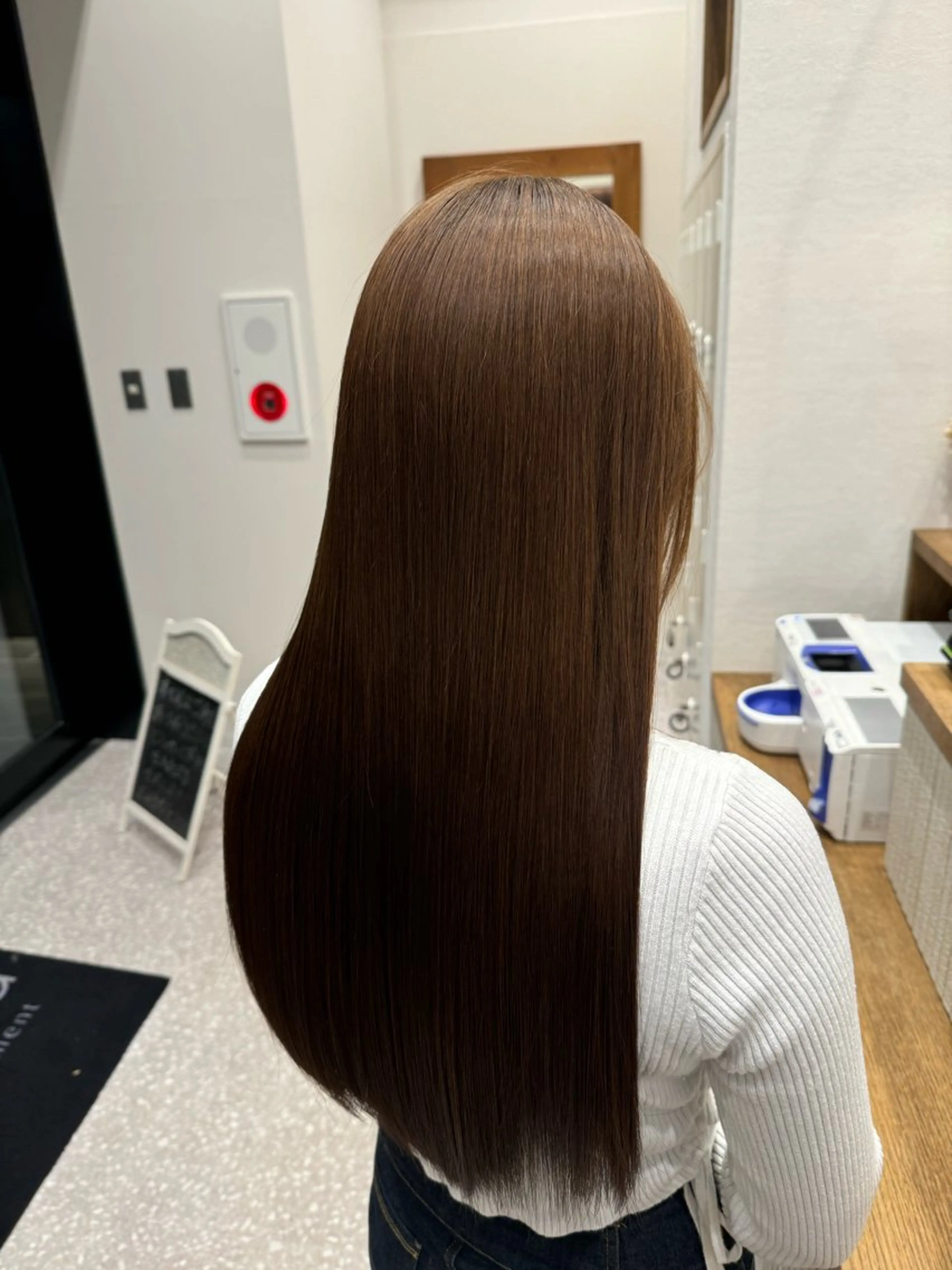 ロング 髪質改善 縮毛矯正 トリートメント カット 縮毛矯正 トリートメント 荒木 理緒のヘアスタイル