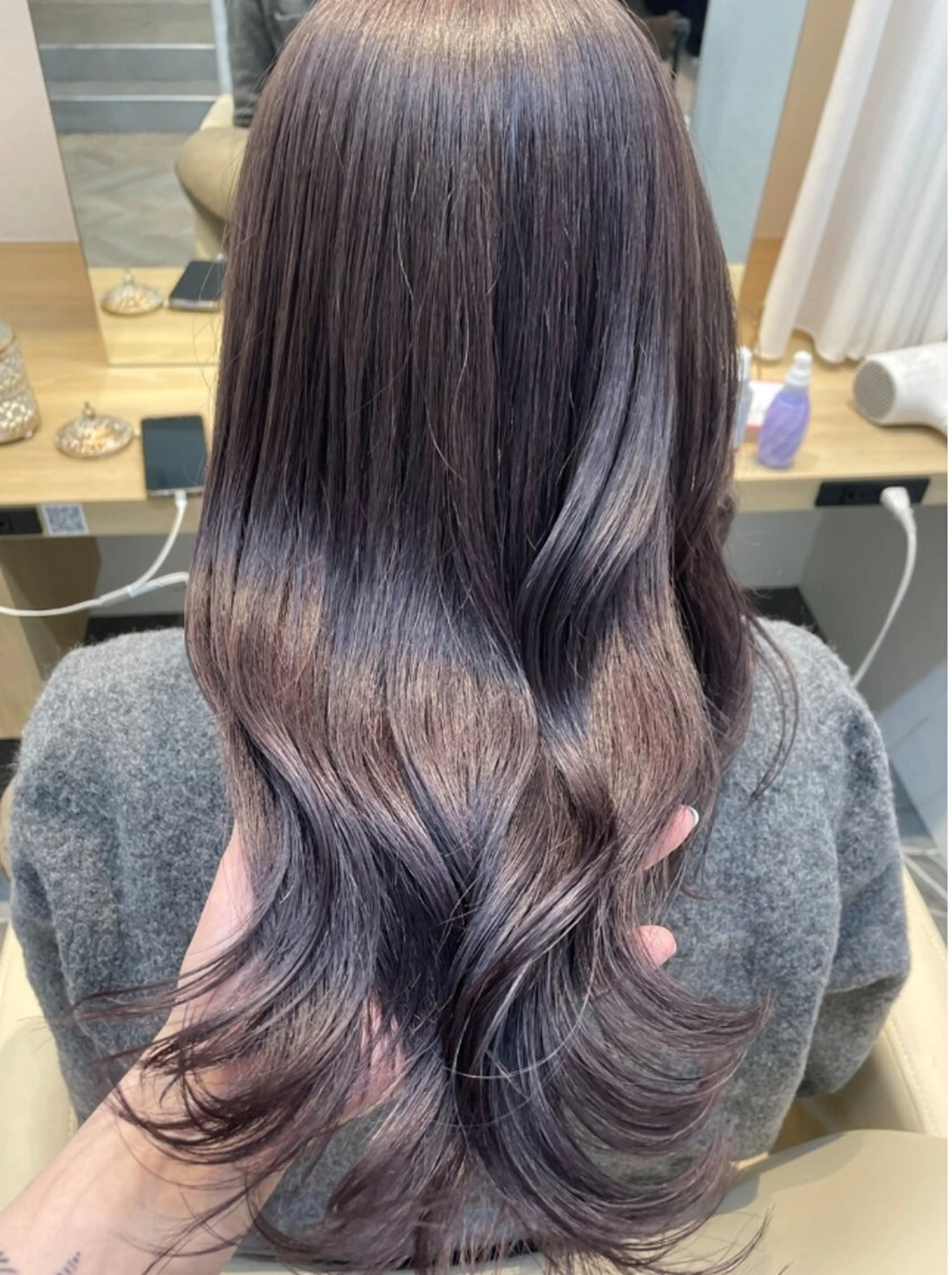 ロング カット ヘアカラー トリートメント 似合わせ ｜レイヤー 🪽ayanaのヘアスタイル