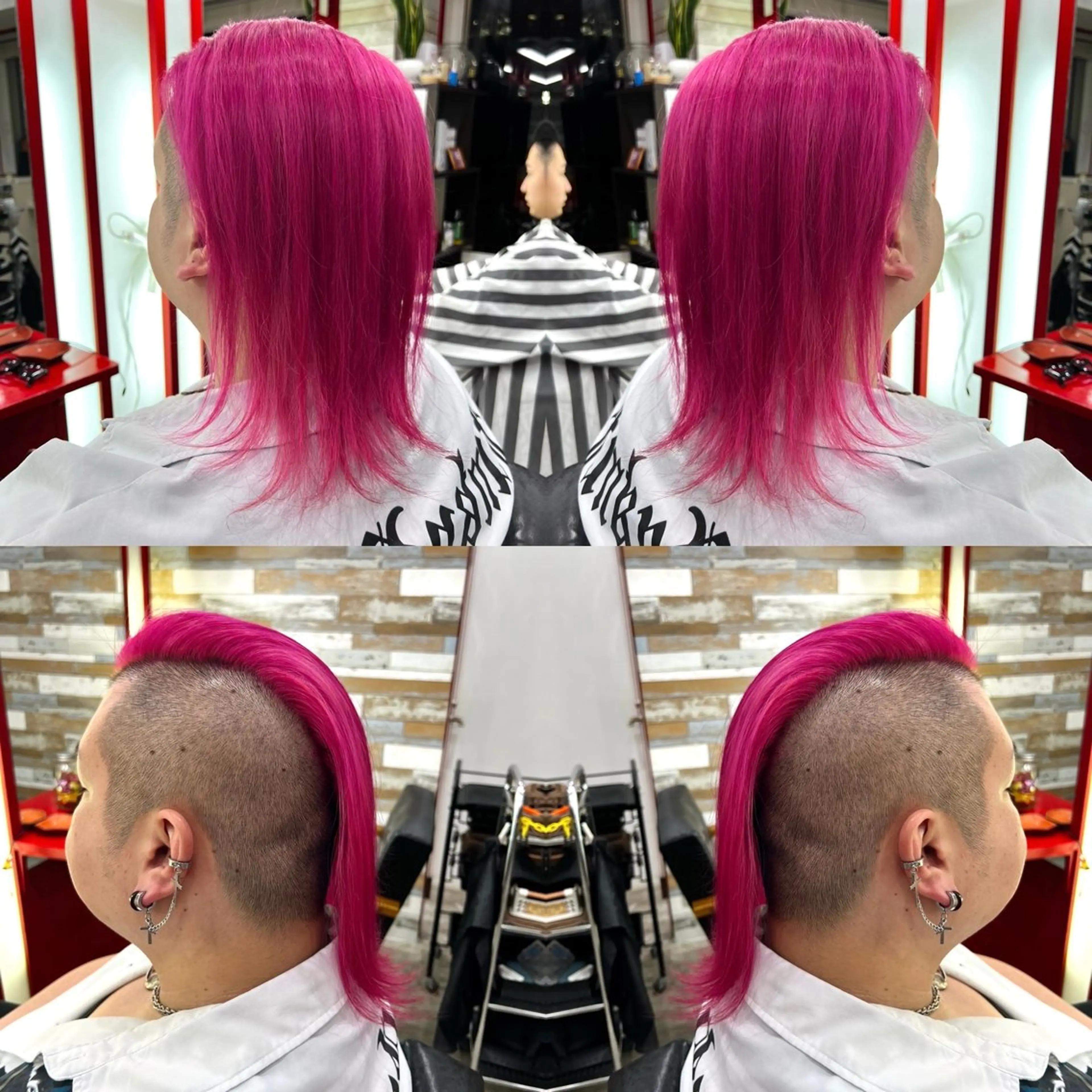 ミディアム カラー メンズ ヘアカラー トリートメント "PEPPU "所属・🌈推し色派手髪 ハイトーンShinのヘアスタイル