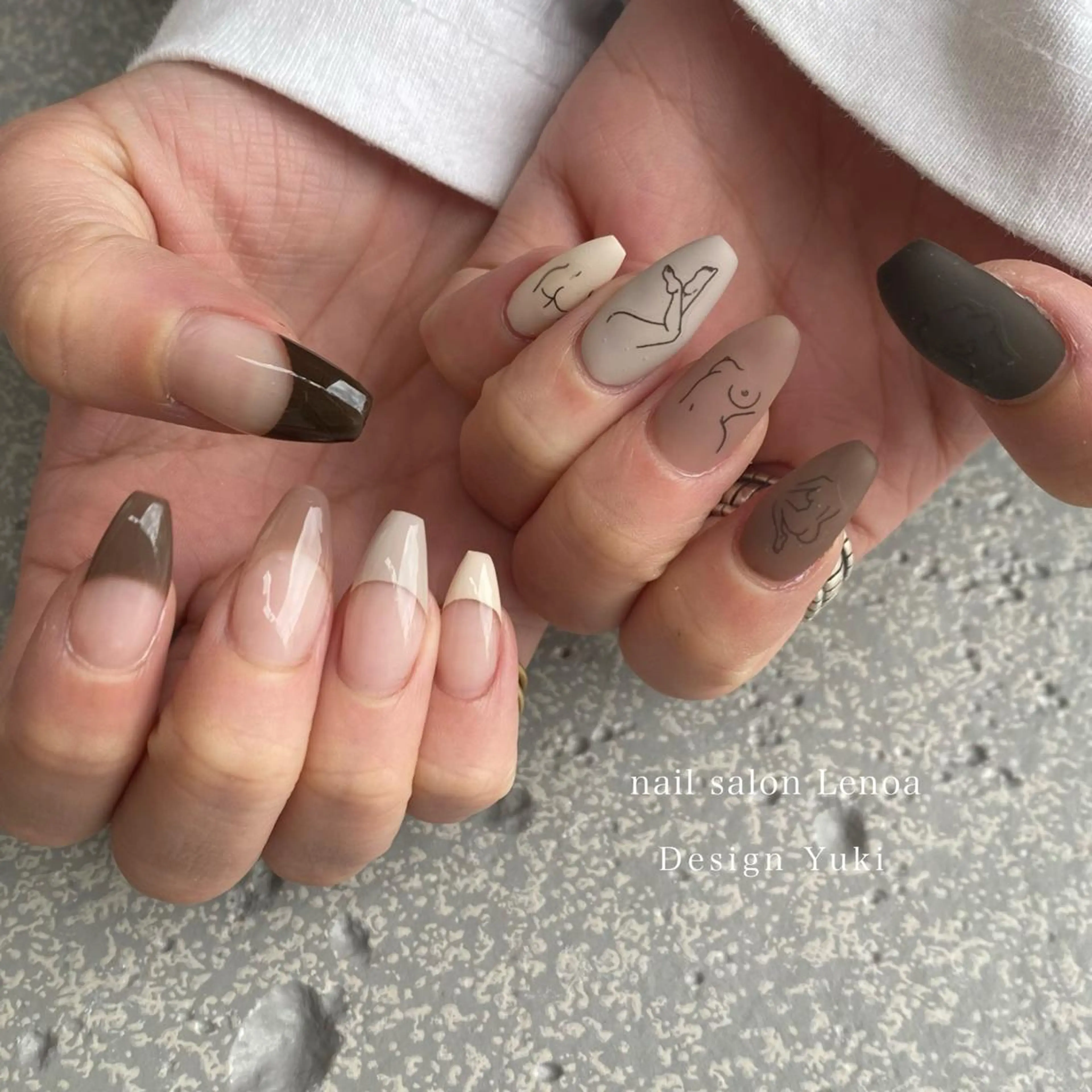 ネイル ハンドネイル Lenoa Yukiのネイルデザイン