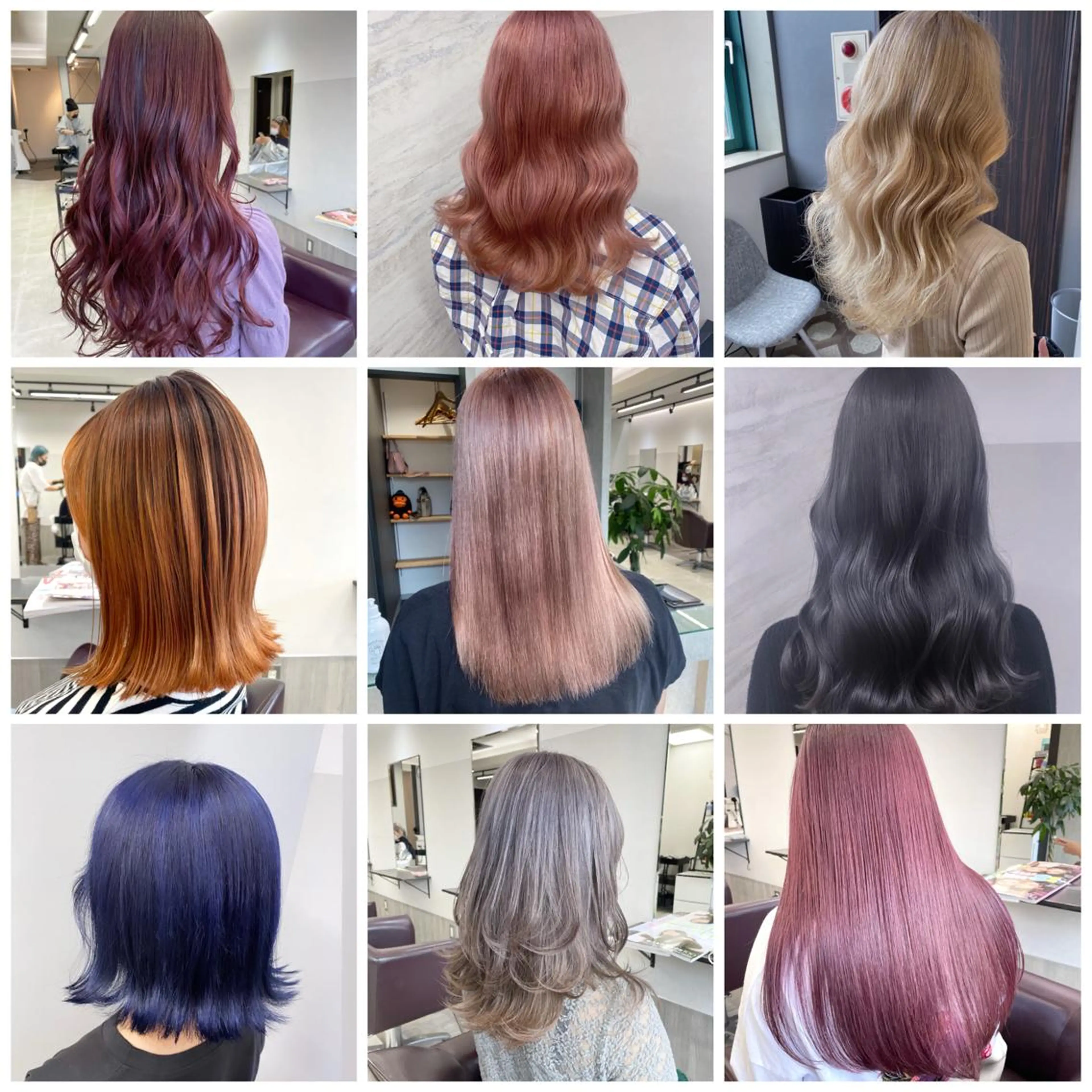 ミディアム カラー ヘアカラー AIRI layer cut hairのヘアスタイル