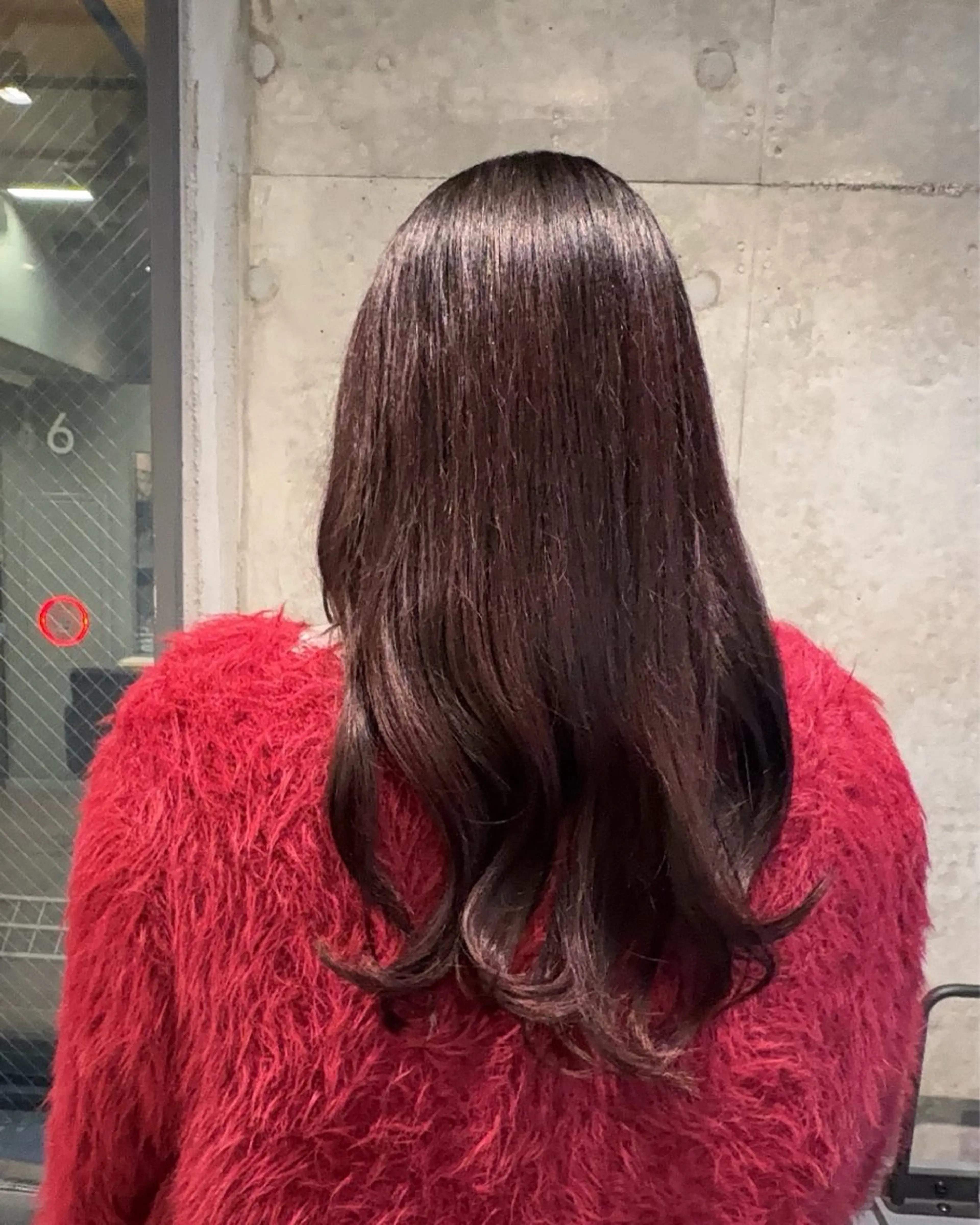 セミロング カラー カット ヘアカラー トリートメント レイヤー/透けカラー アレンジ/篠崎渚彩のヘアスタイル