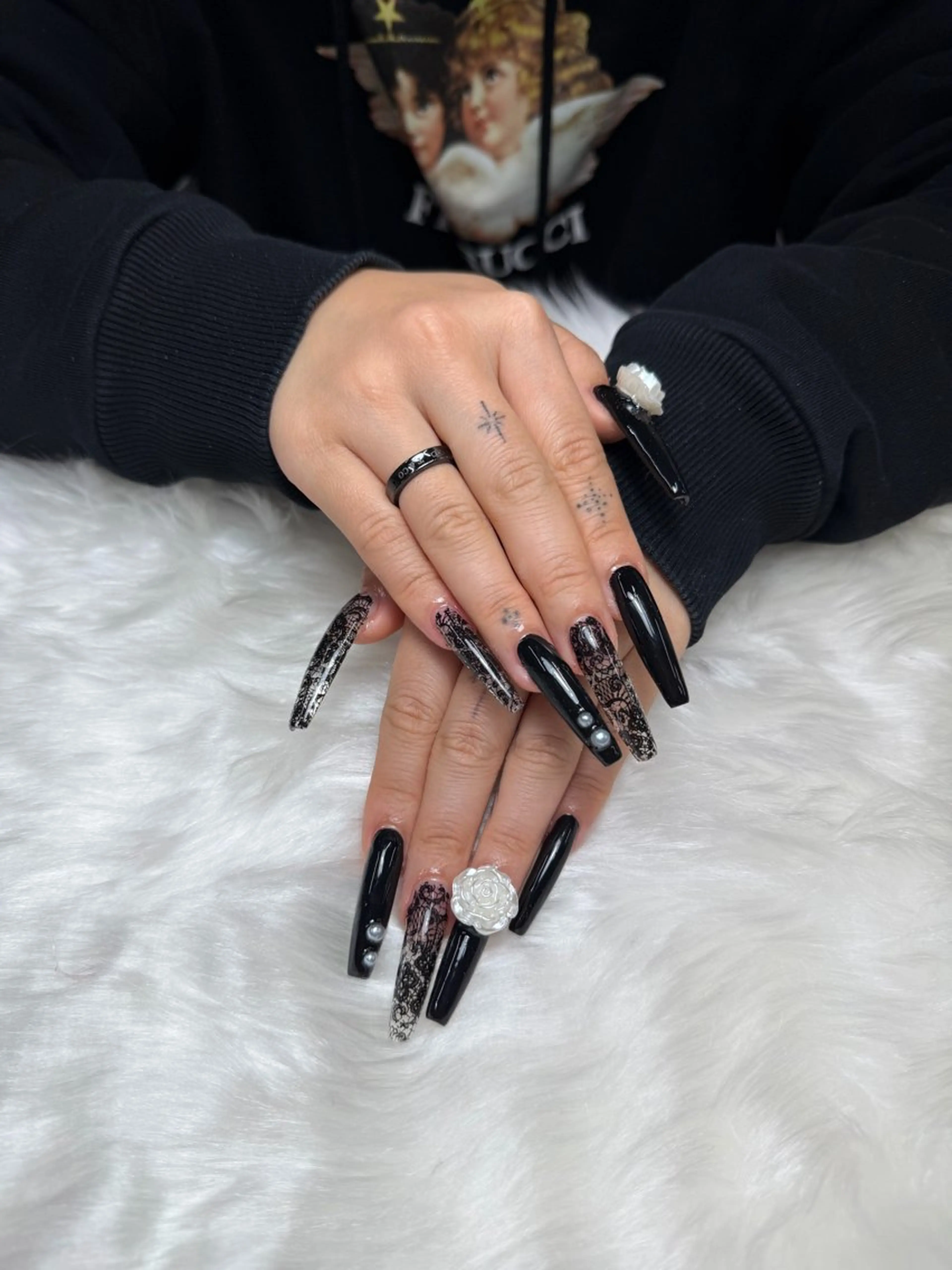 ネイル ロングネイル Nail&Eye hanaのネイルデザイン