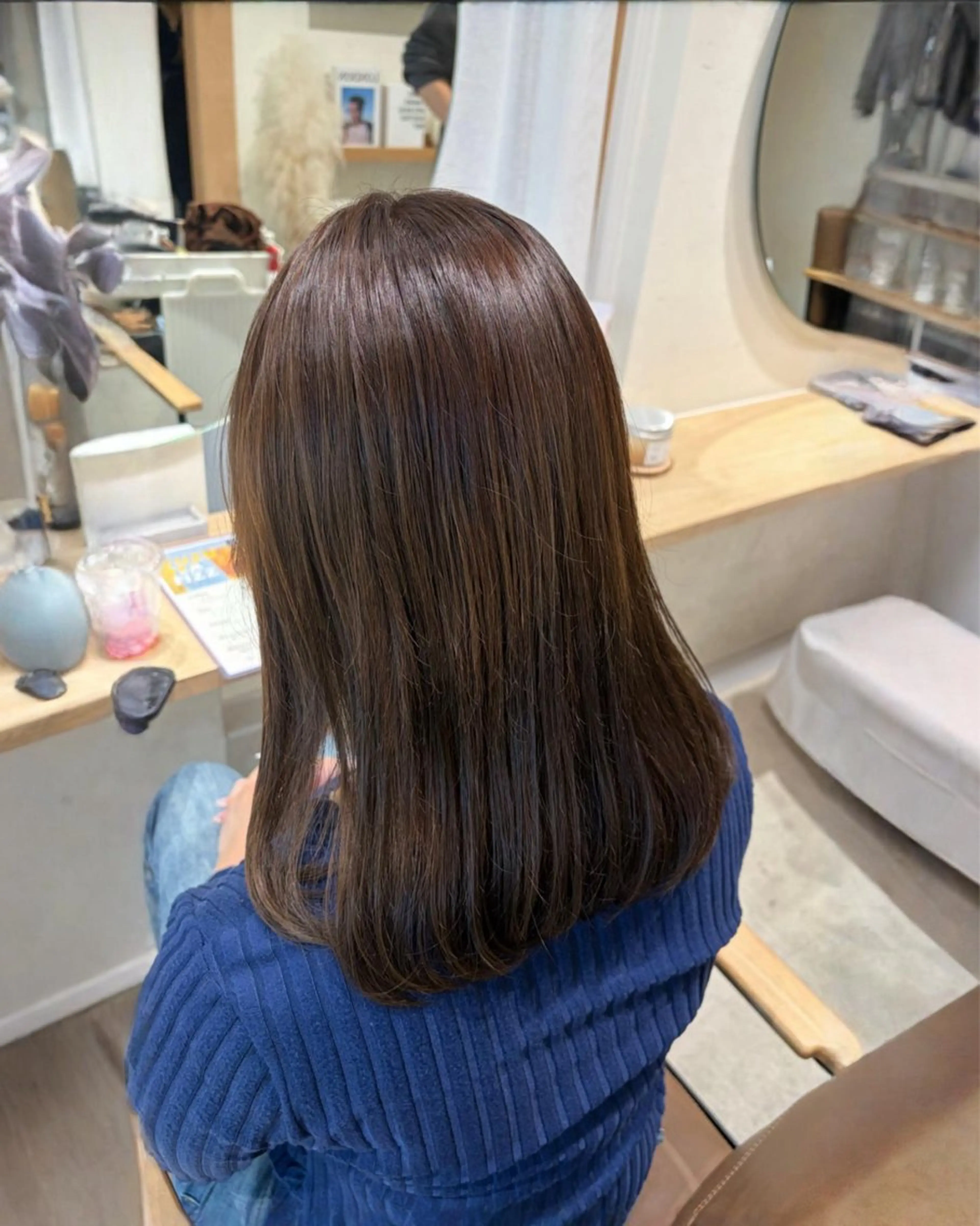 ミディアム カラー ヘアカラー トリートメント 千聖/ 暖色ハイトーン⛓🩶のヘアスタイル