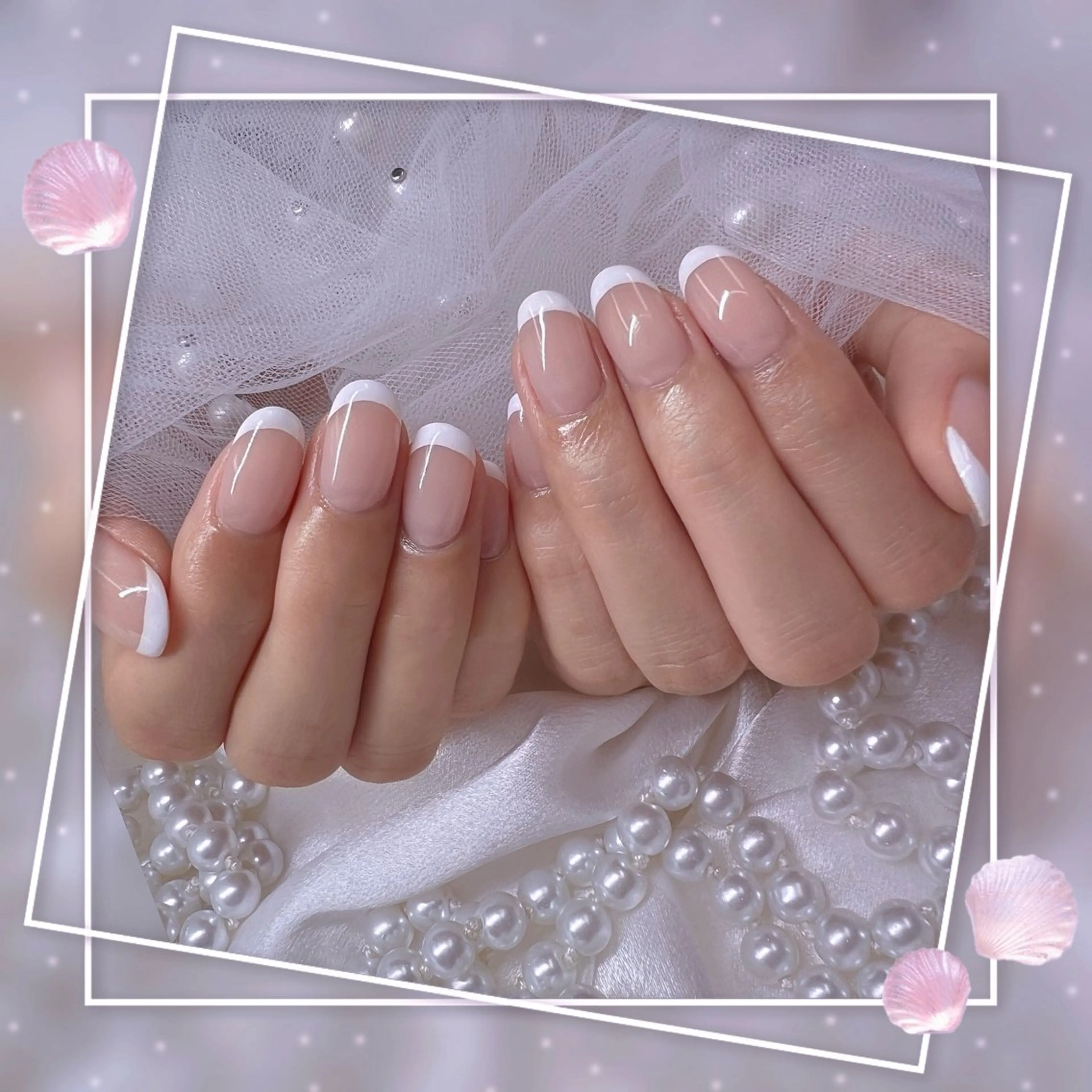 ネイル チークネイル フレンチネイル グラデーション マグネットネイル マグネットフレンチ ハンドネイル Chill Nailsalonのネイルデザイン