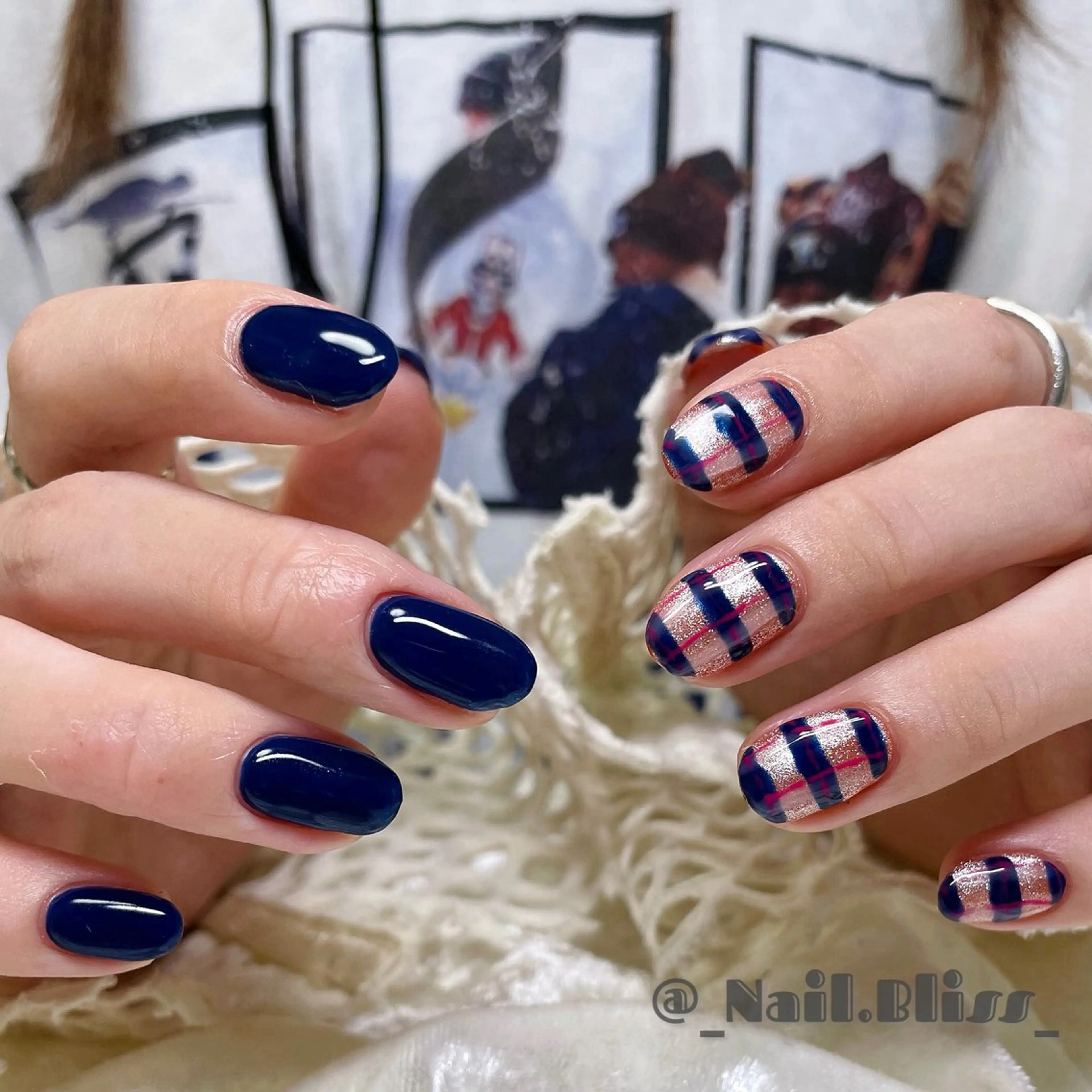 ネイル マグネットネイル 持ち込み ハンドネイル NAIL BLISSのネイルデザイン