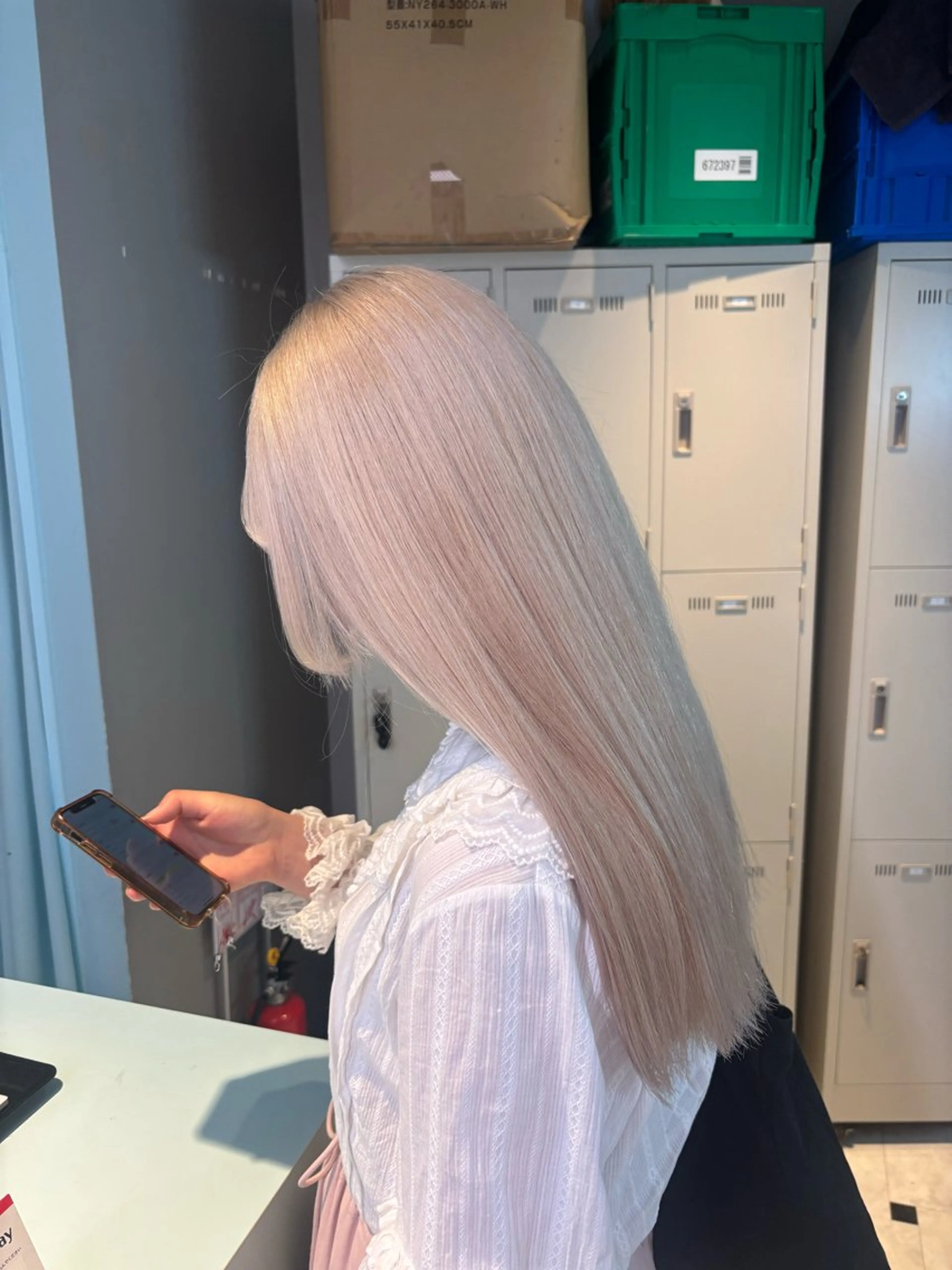 ロング ヘアカラー 似合わせcolor 🎀ʀɪɴᴏ🎶🪽のヘアスタイル