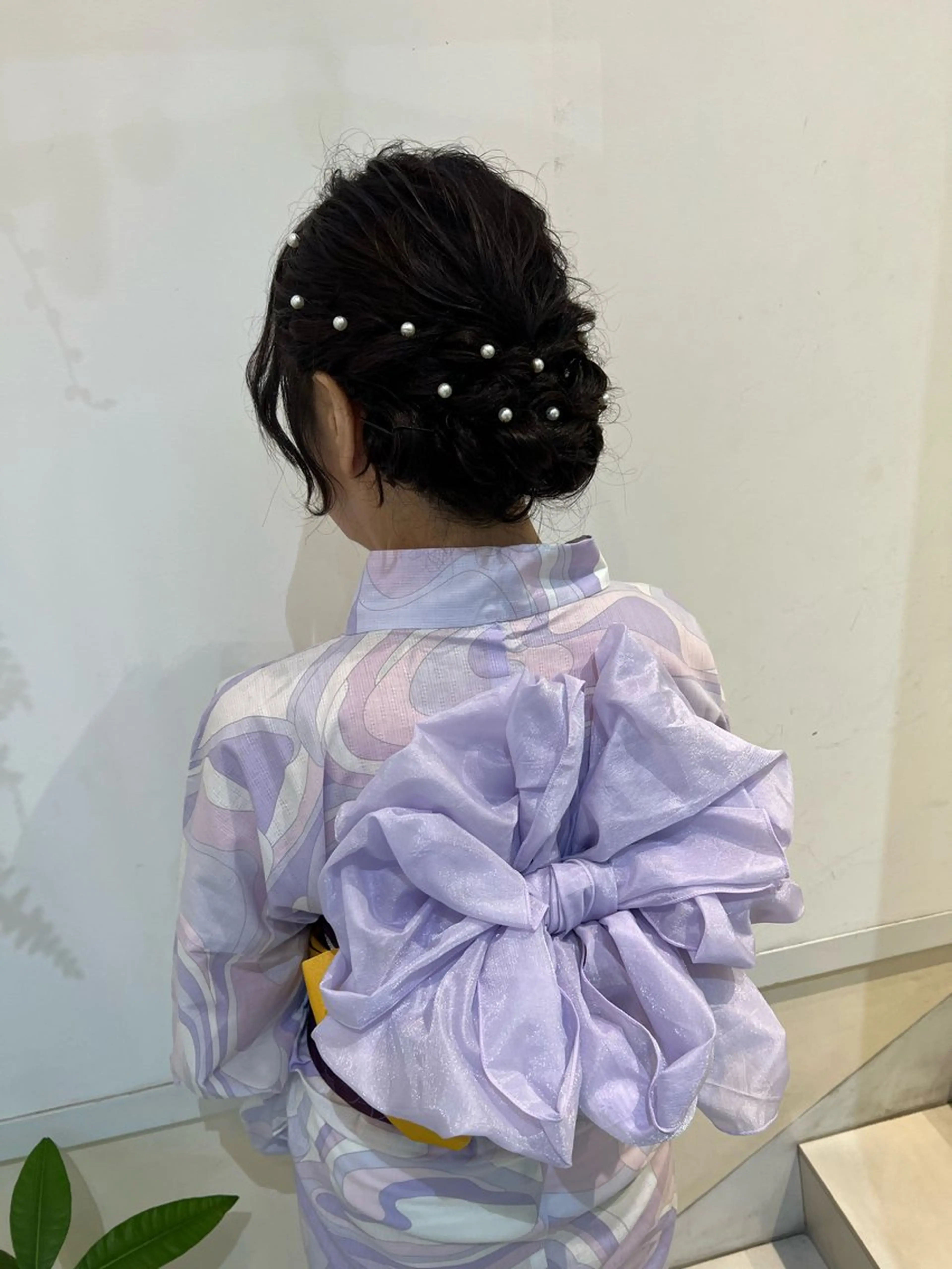 ヘアアレンジ 着付け ブリーチしない暖色 カラー🥀杉 優菜のヘアスタイル