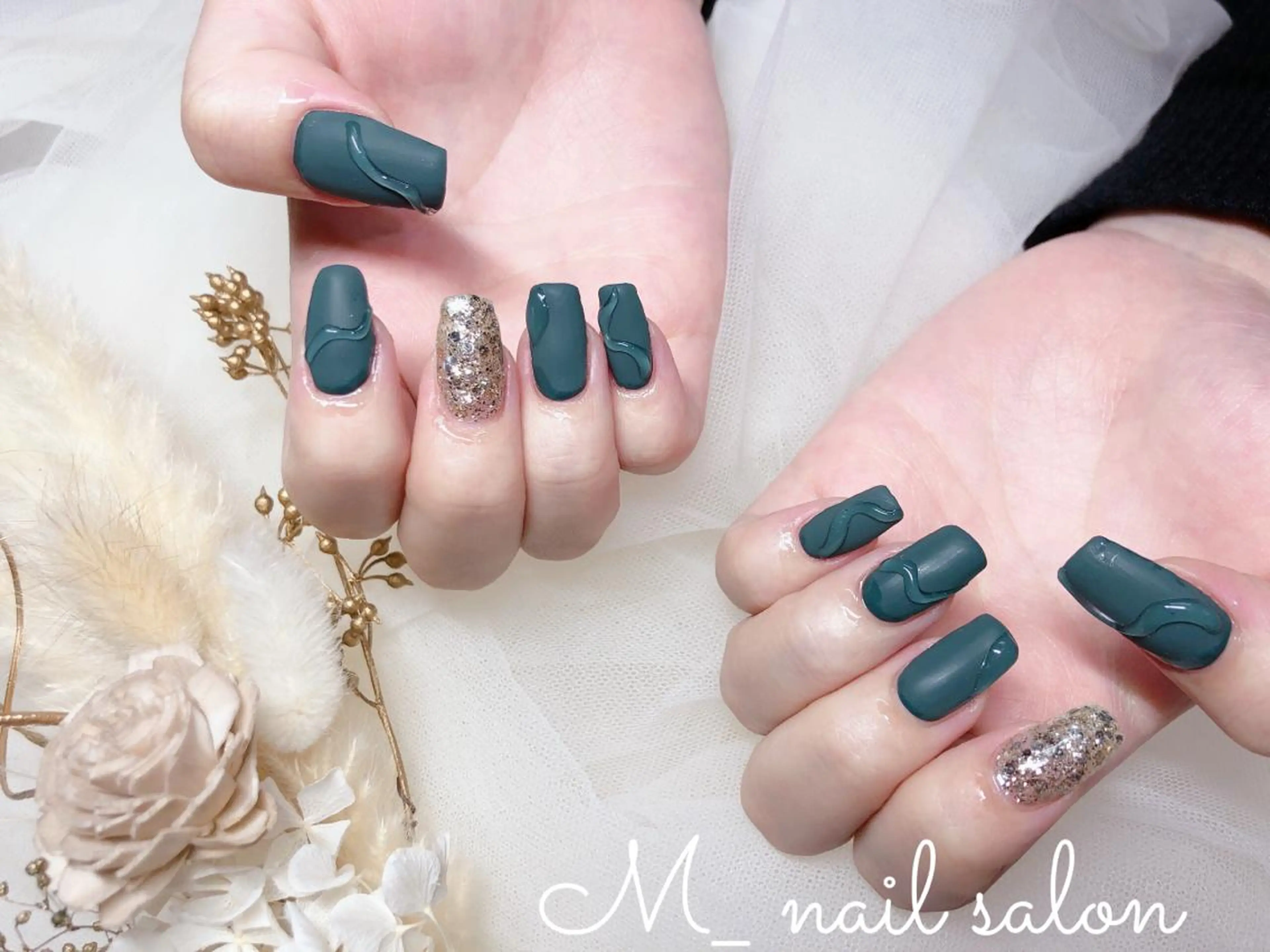 ネイル ジェルネイル パラジェル シンプルネイル M_nail salon所属・M_ nail salonのネイルデザイン