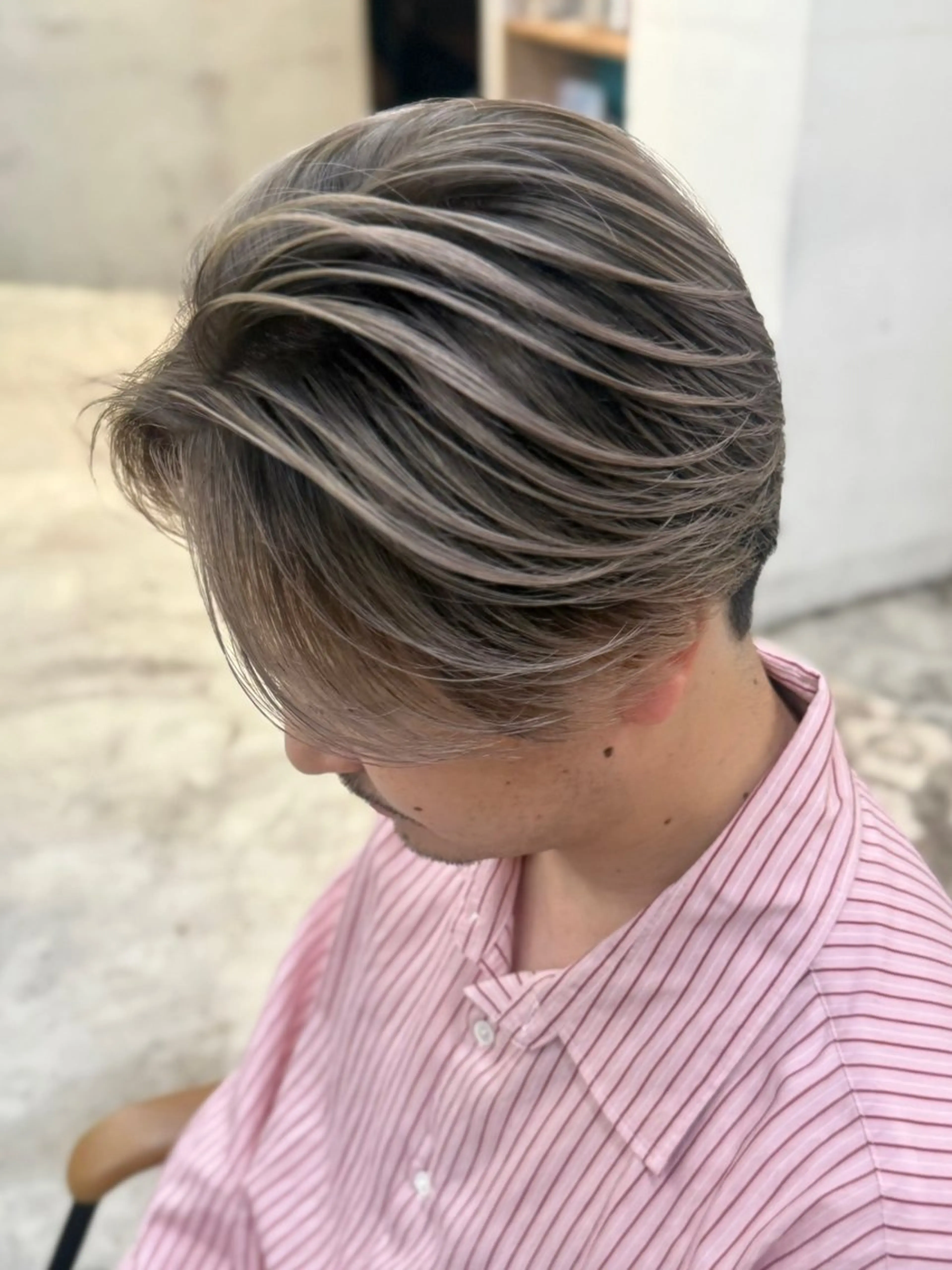 カラー メンズ メンズバレイヤージュ バレイヤージュ カット ヘアカラー トリートメント バレイヤージュ/ シャドウルーツ/安室のヘアスタイル