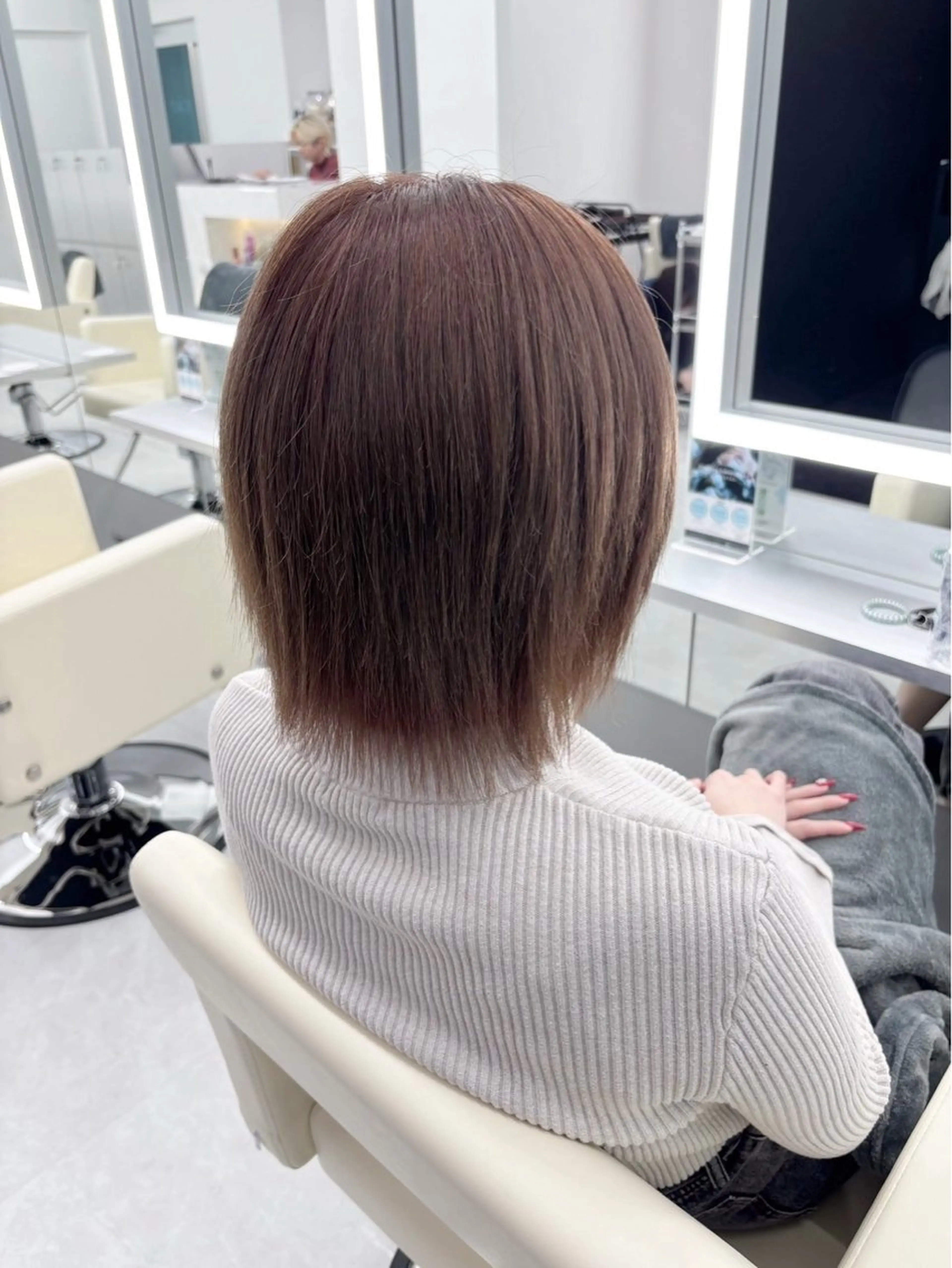 ショート カラー ブリーチ ブラウンカラー モカブラウン TACE新宿所属・TACE AYANOのヘアスタイル