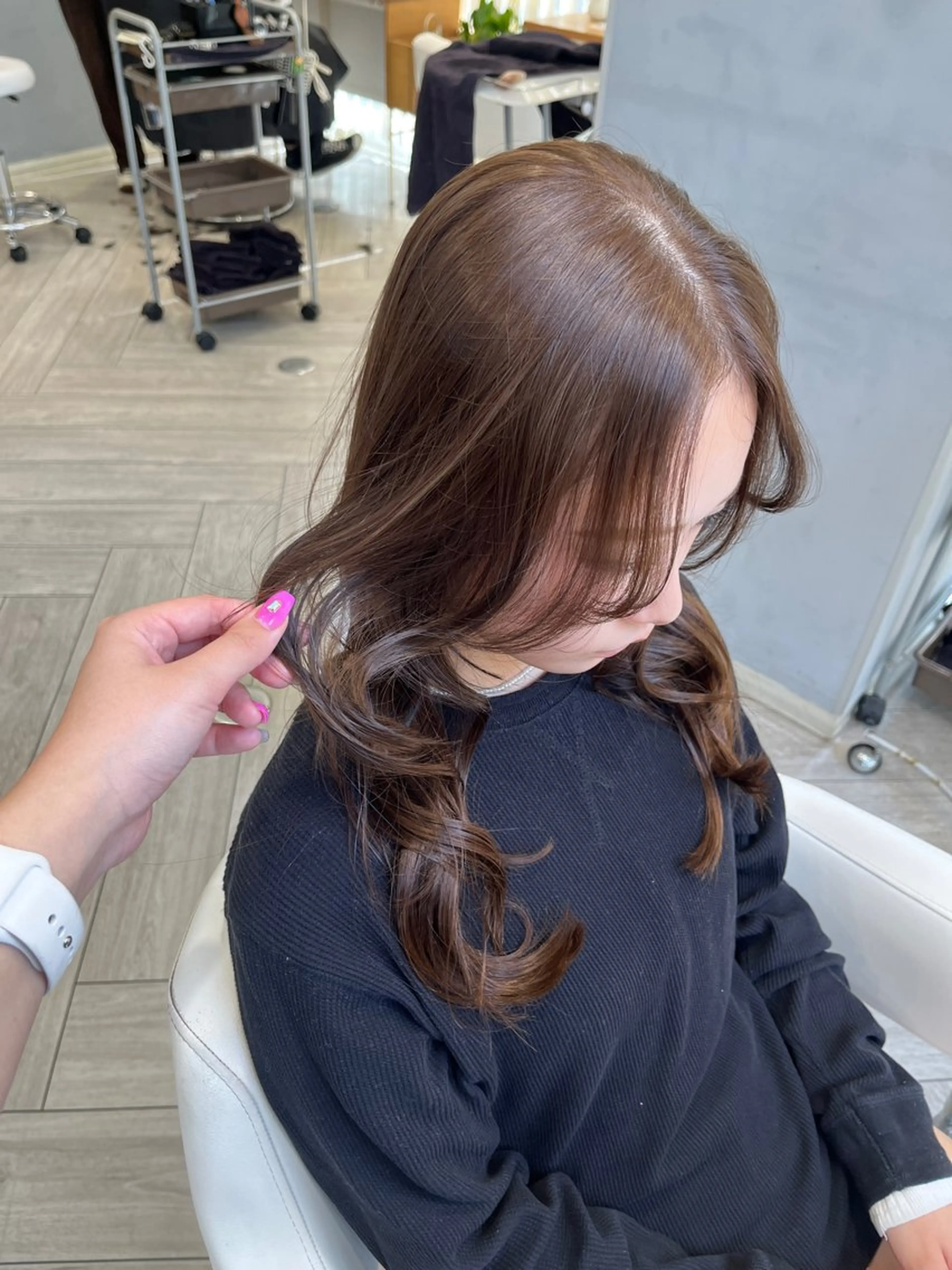 ロング 髪質改善 カット ヘアカラー トリートメント AVANCE. chisatoのヘアスタイル