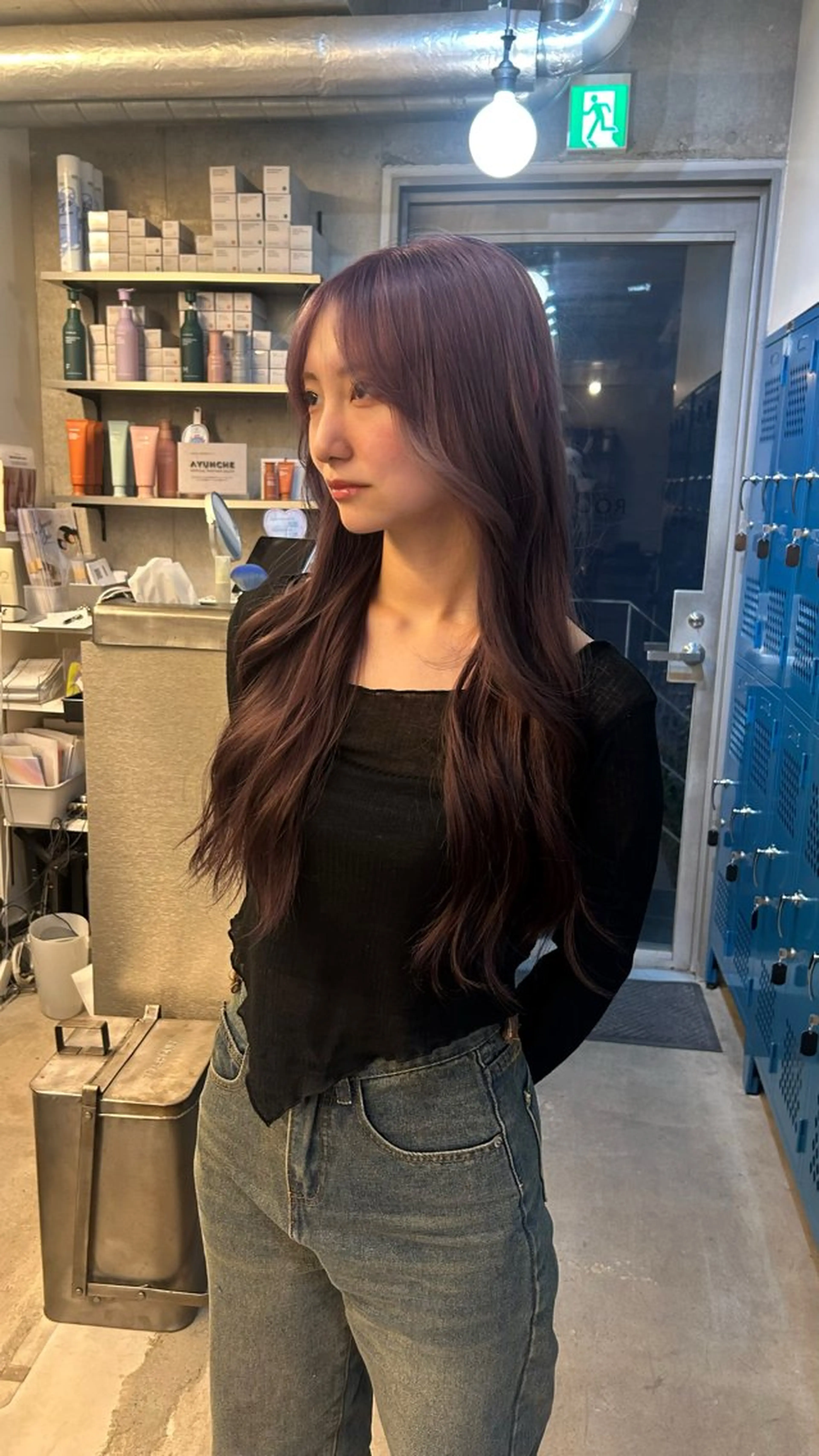 ロング カラー ブリーチ 韓国ボブ/レイヤー ボブ/ EMIRIのヘアスタイル