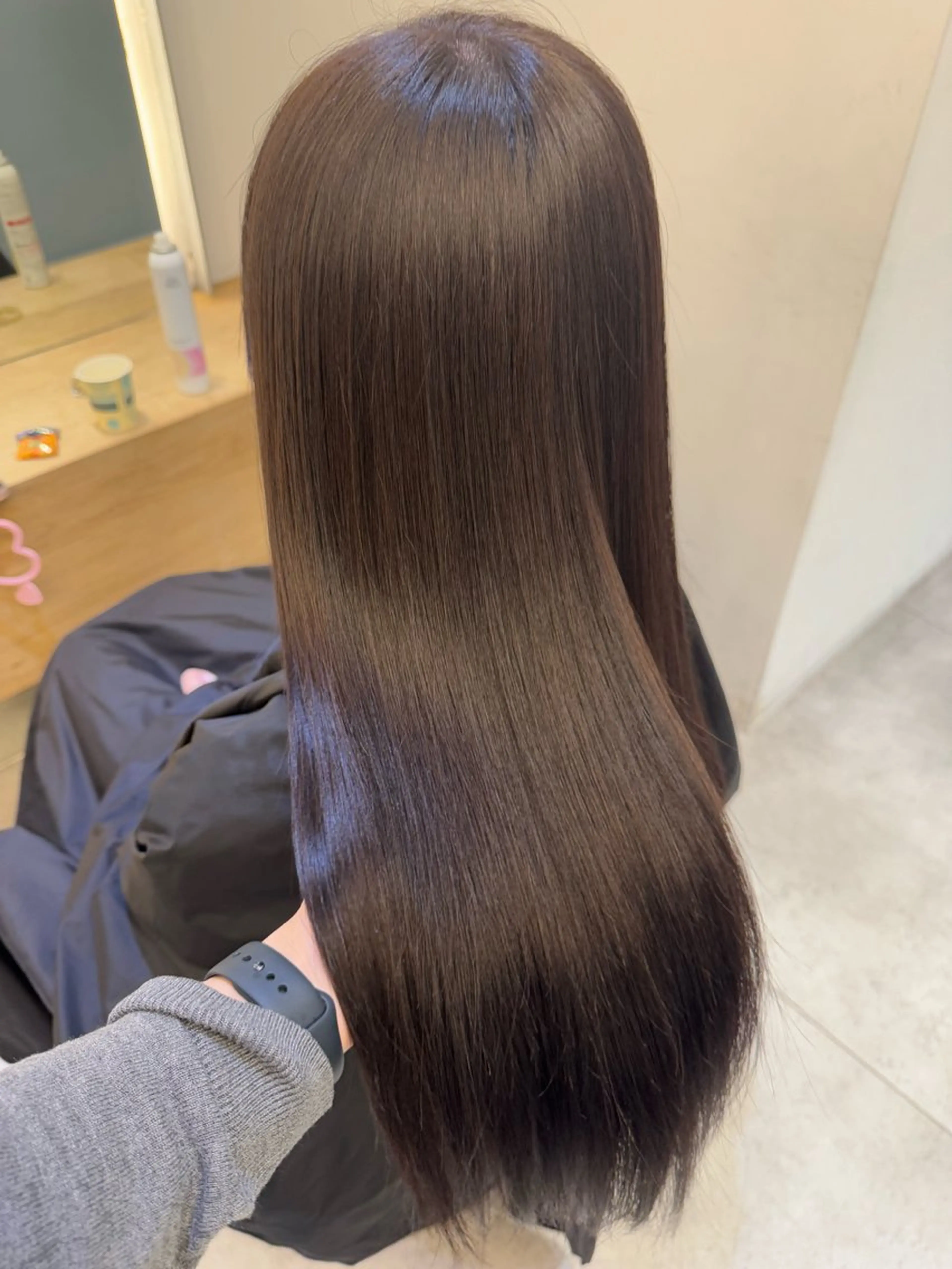 セミロング カット ヘアカラー トリートメント ♡可愛い艶髪特化♡ 艶髪先生のヘアスタイル