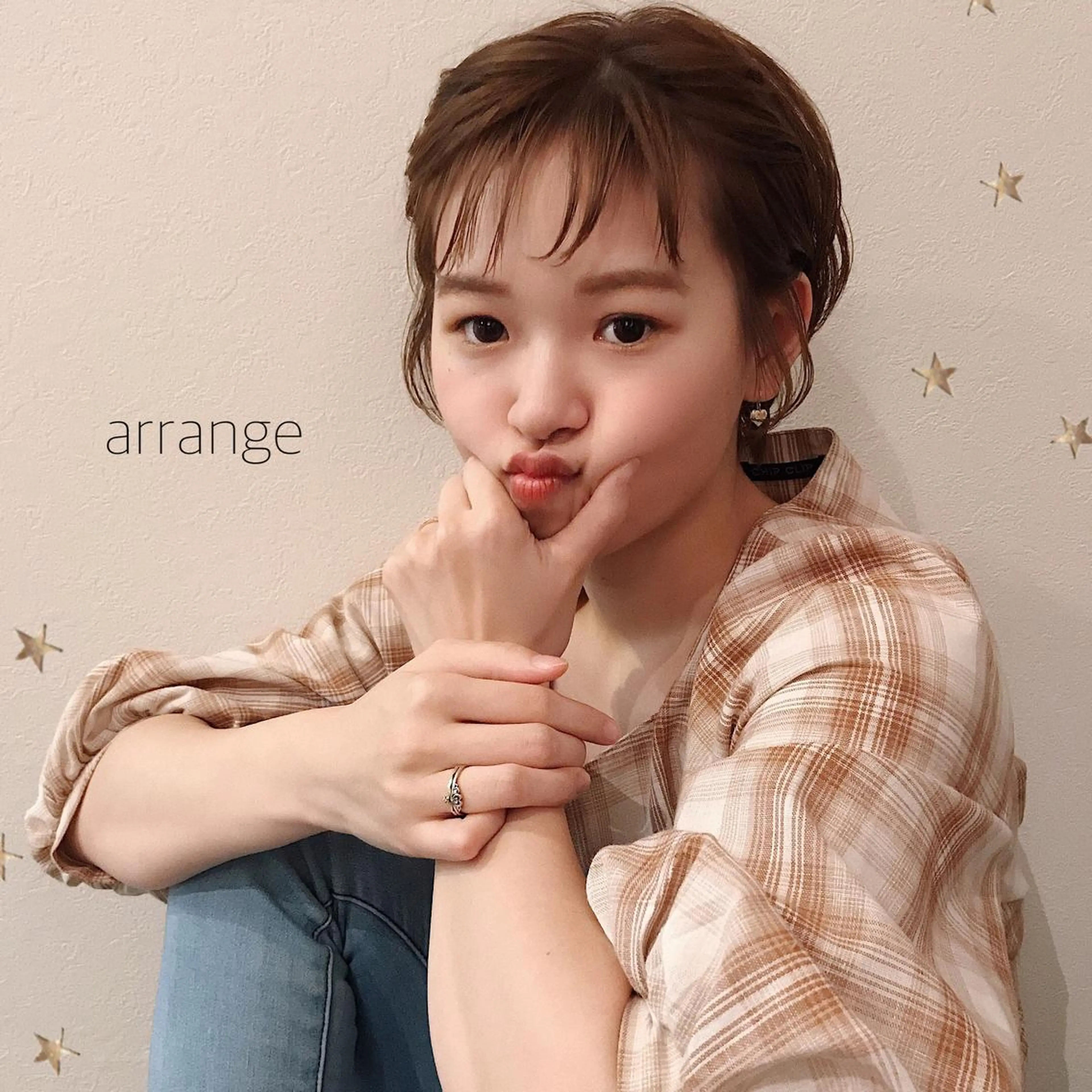 ショート カラー ヘアアレンジ カット 市川 千夏のヘアスタイル