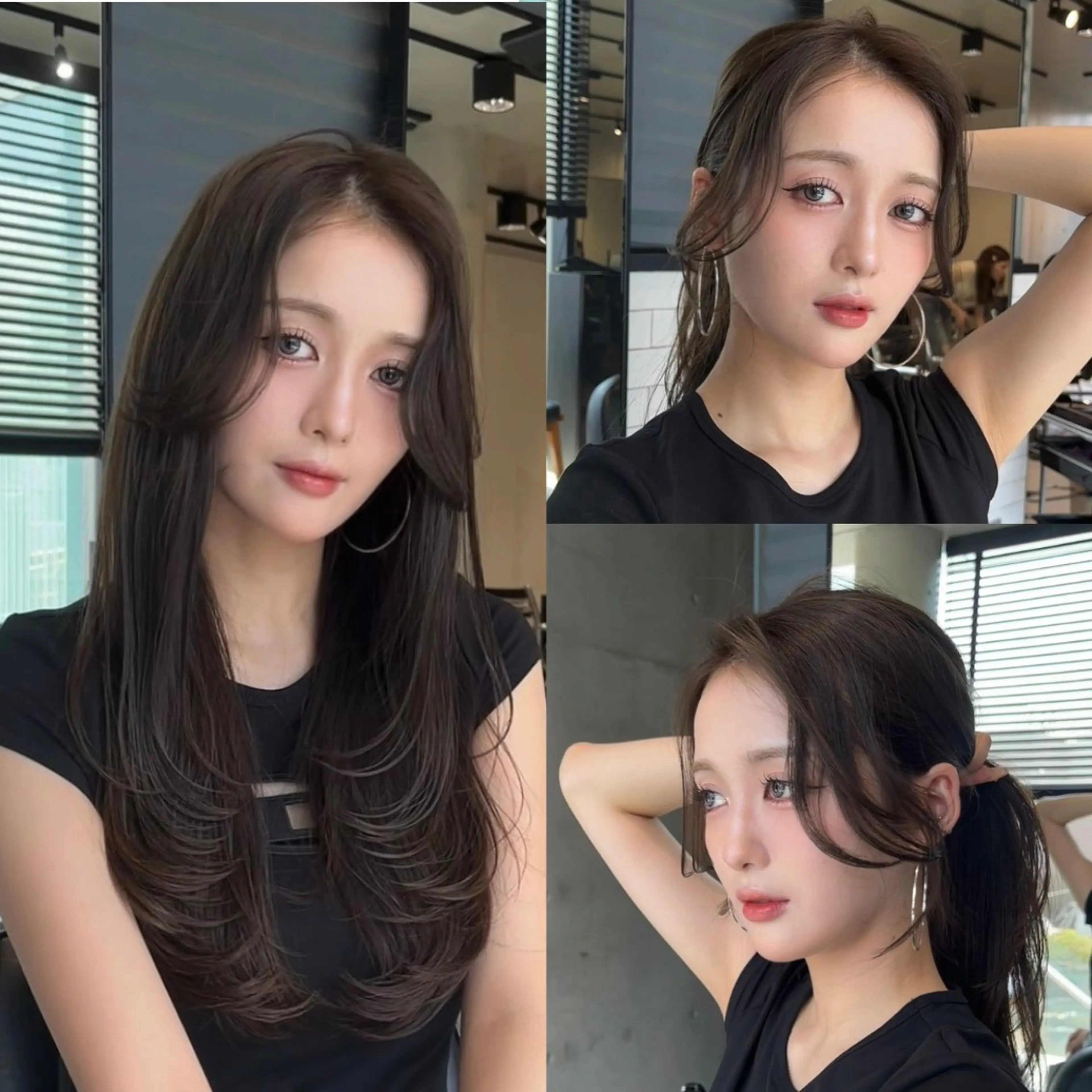 ロング カラー カット ヘアカラー トリートメント 🌫️大人韓国ヘア 🌫️naoyaのヘアスタイル