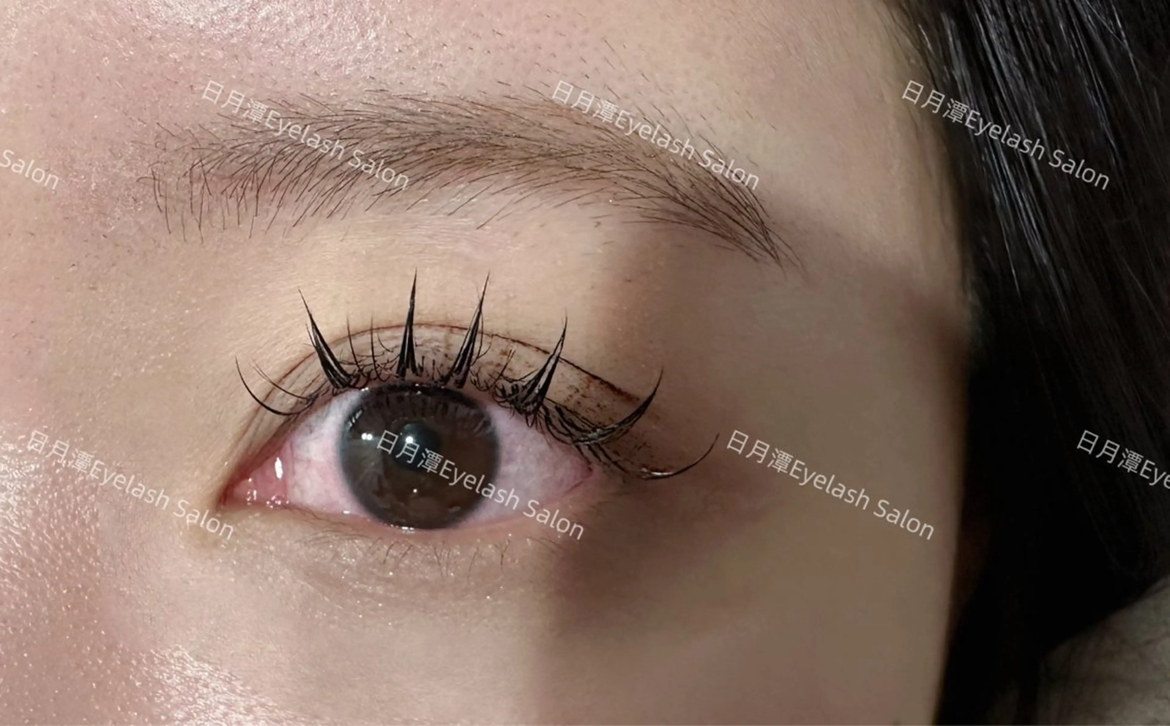 マツエク・マツパ バインドロック 束感まつ毛 韓国風マツエク Lカール パリジェンヌラッシュリフト マツエク 🔆日月潭🌙 銀座店のマツエク・マツパデザイン
