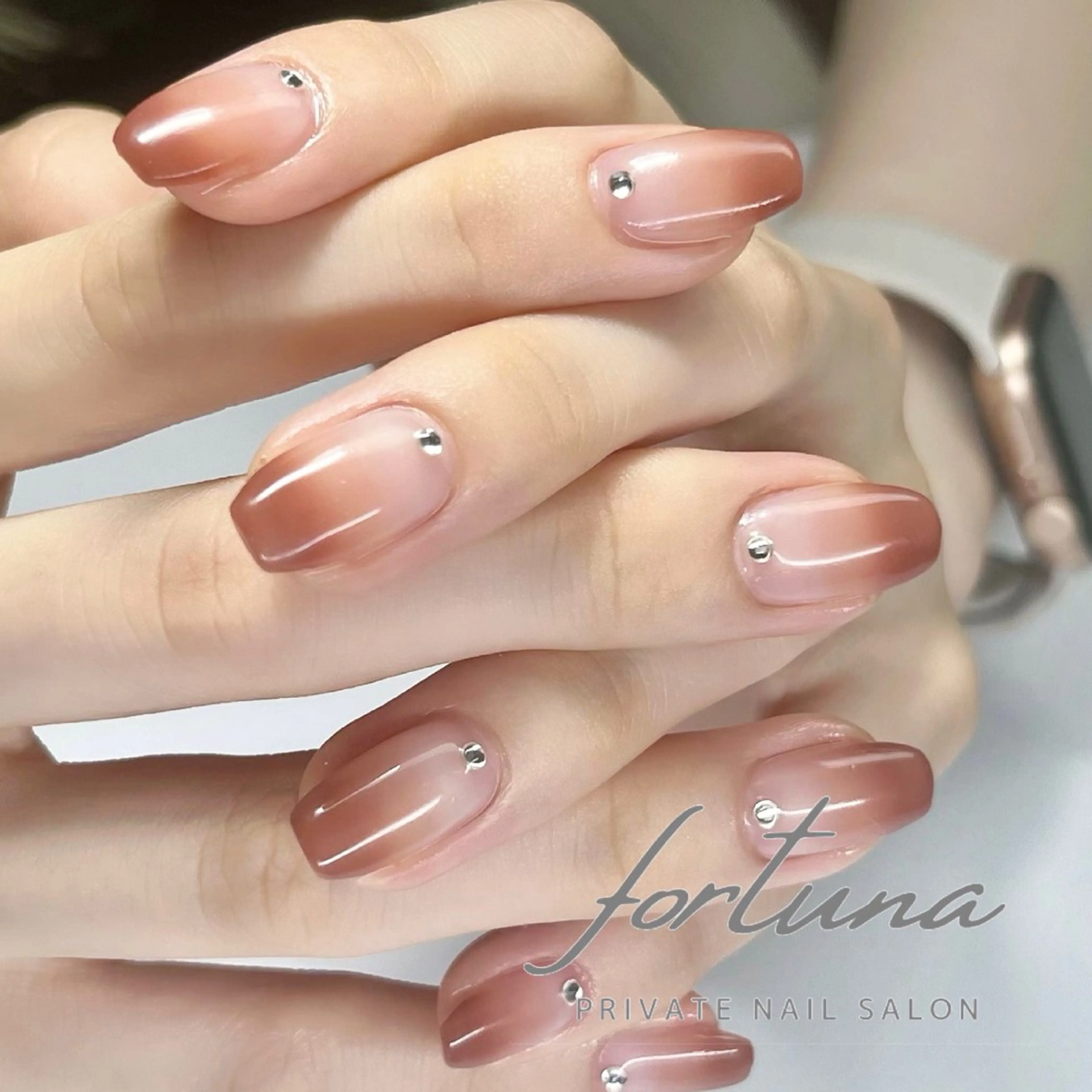 ネイル グラデーション ハンドネイル fortuna 武藤裕美のネイルデザイン