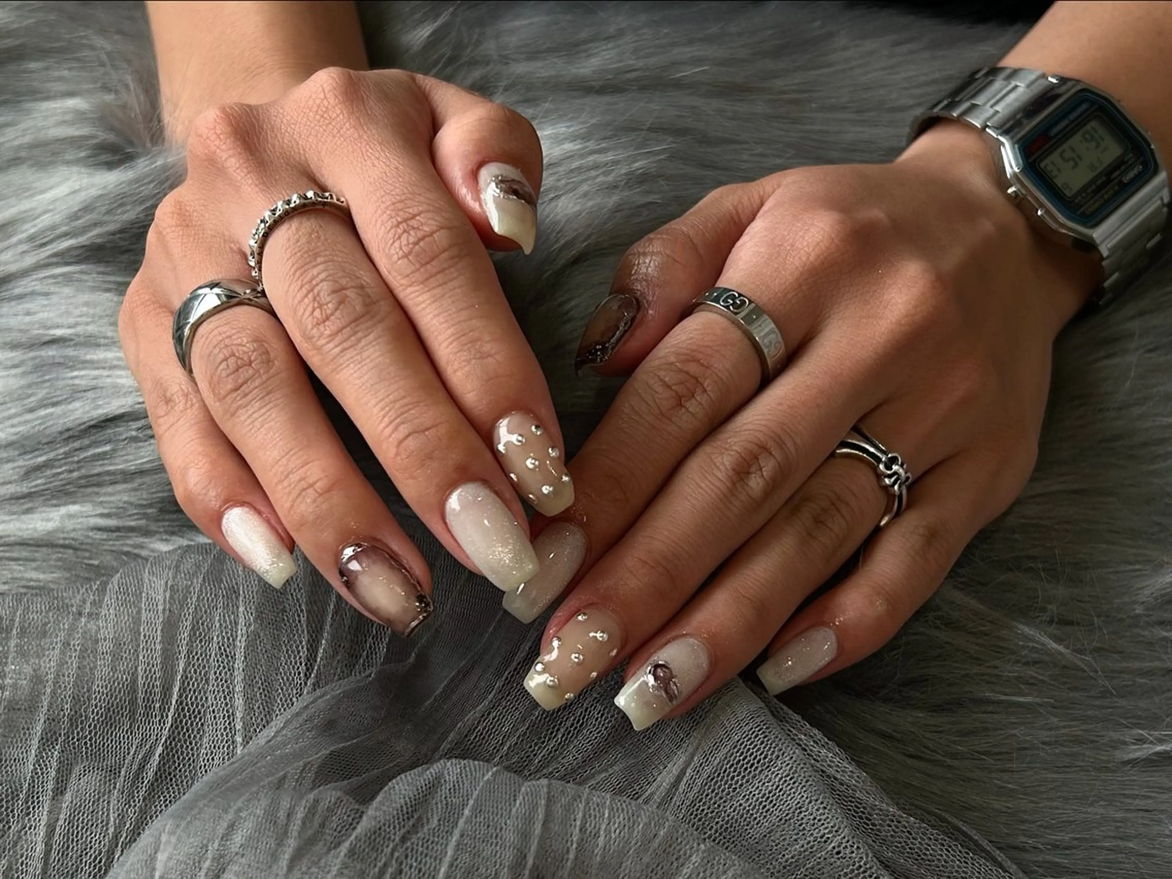 ネイル ニュアンスネイル ハンドネイル Ray. Maayaのネイルデザイン