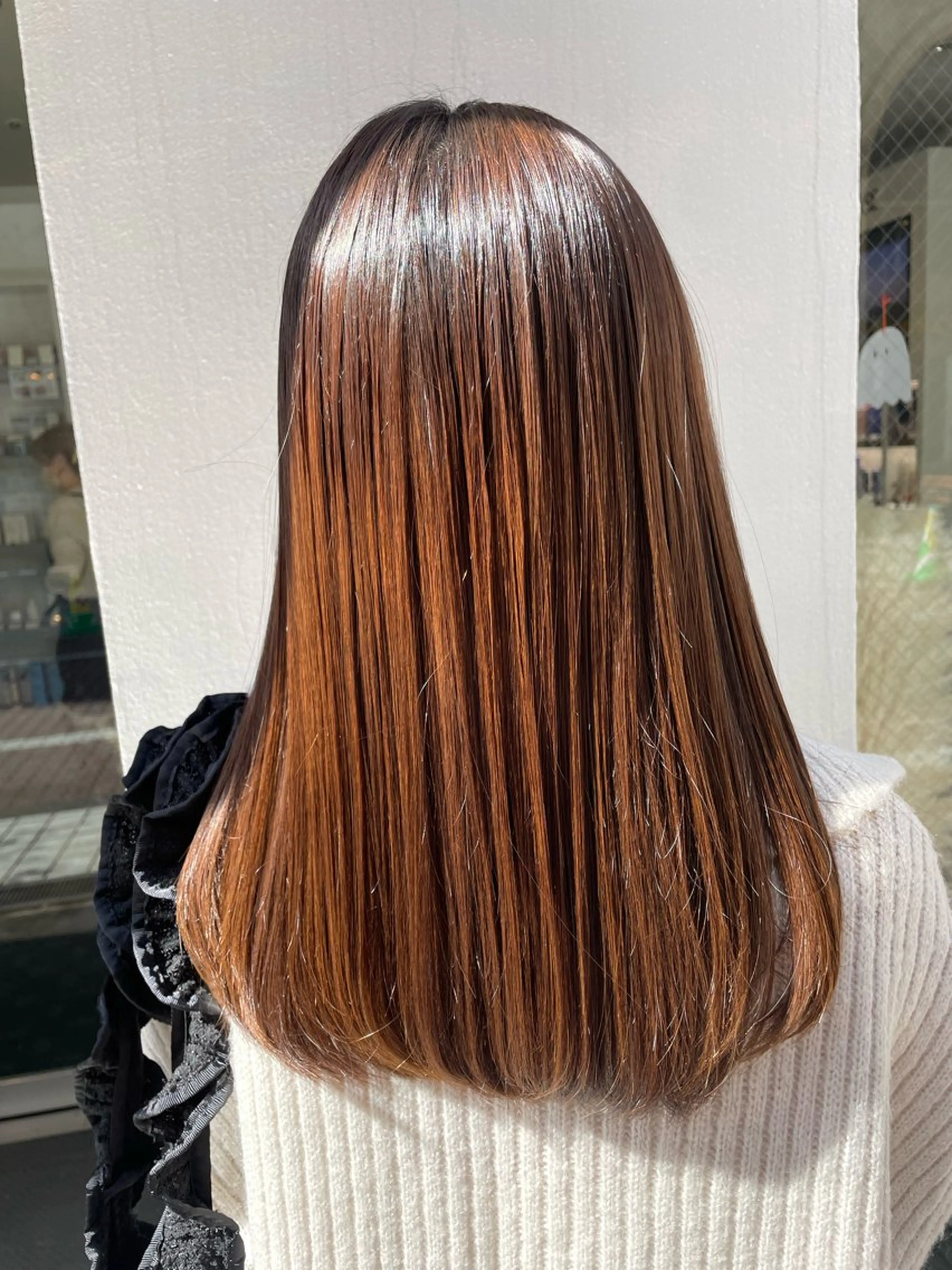 ロング トリートメント 酸熱トリートメント ナチュラルカラー 児玉優香のヘアスタイル