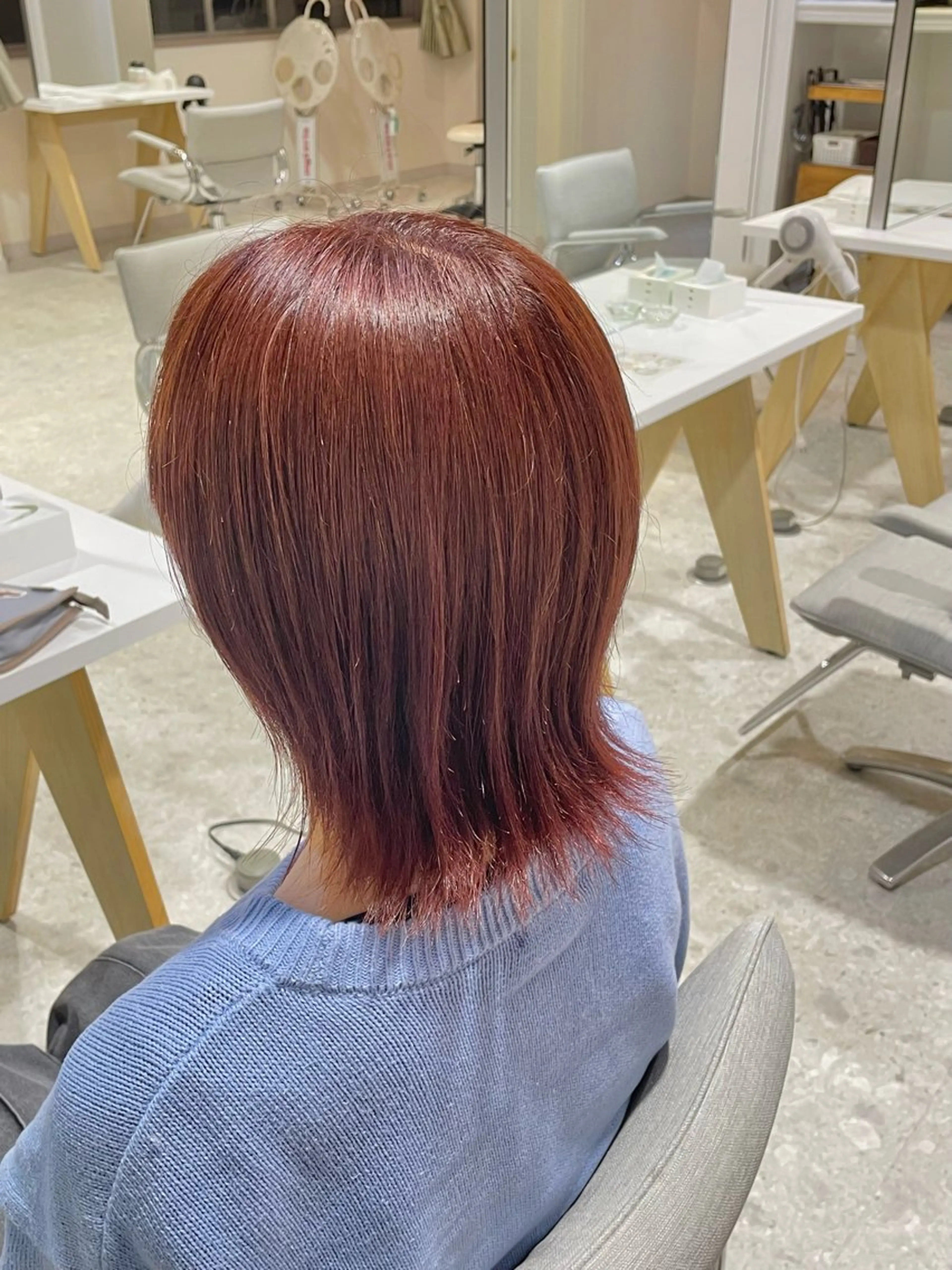 ミディアム カラー 髪質改善/ボブ /雷賀のヘアスタイル